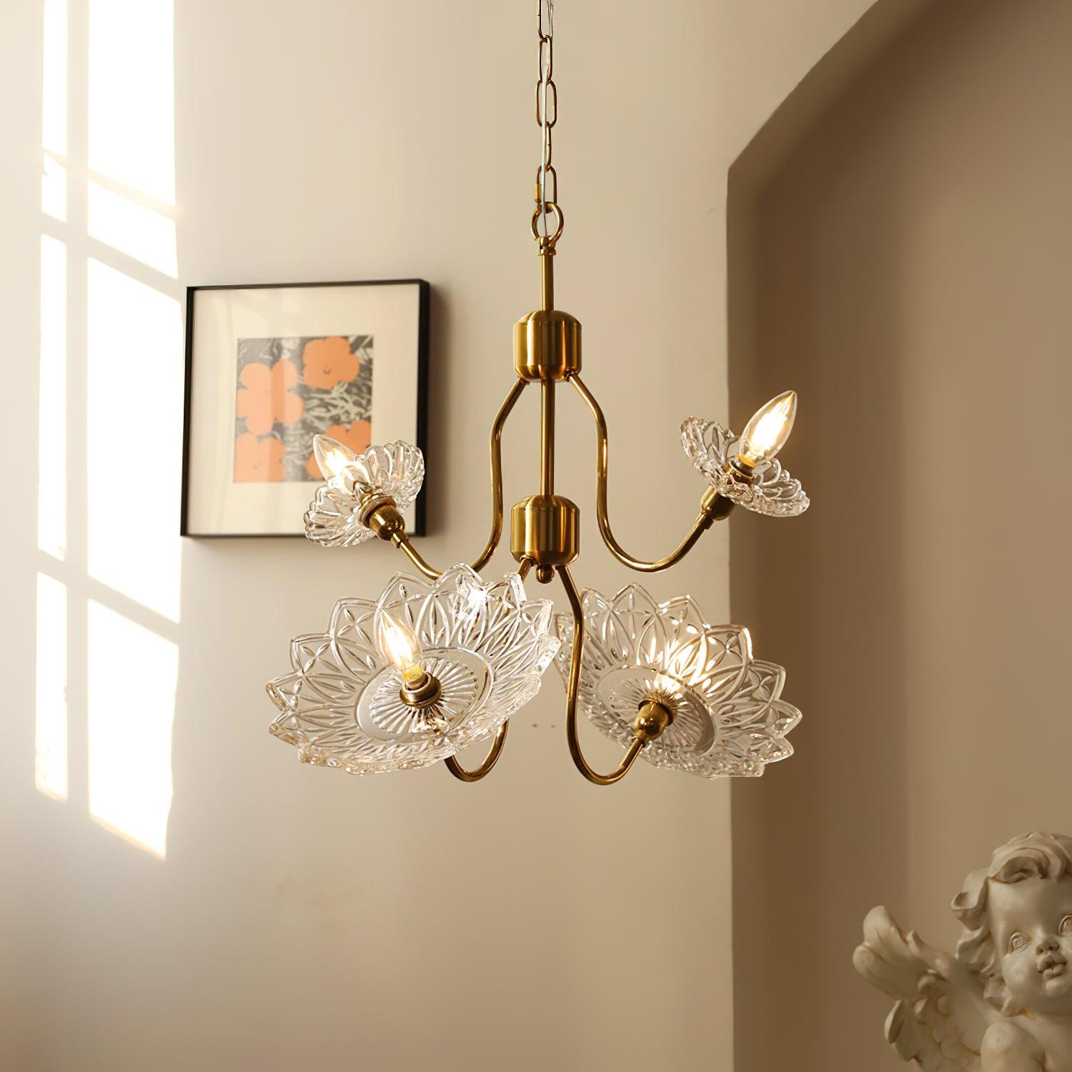Monique Lhuillier Crystal Chandelier - Elegant Modern Lighting Fixture for Dining Room, Bedroom & Living Room Decor