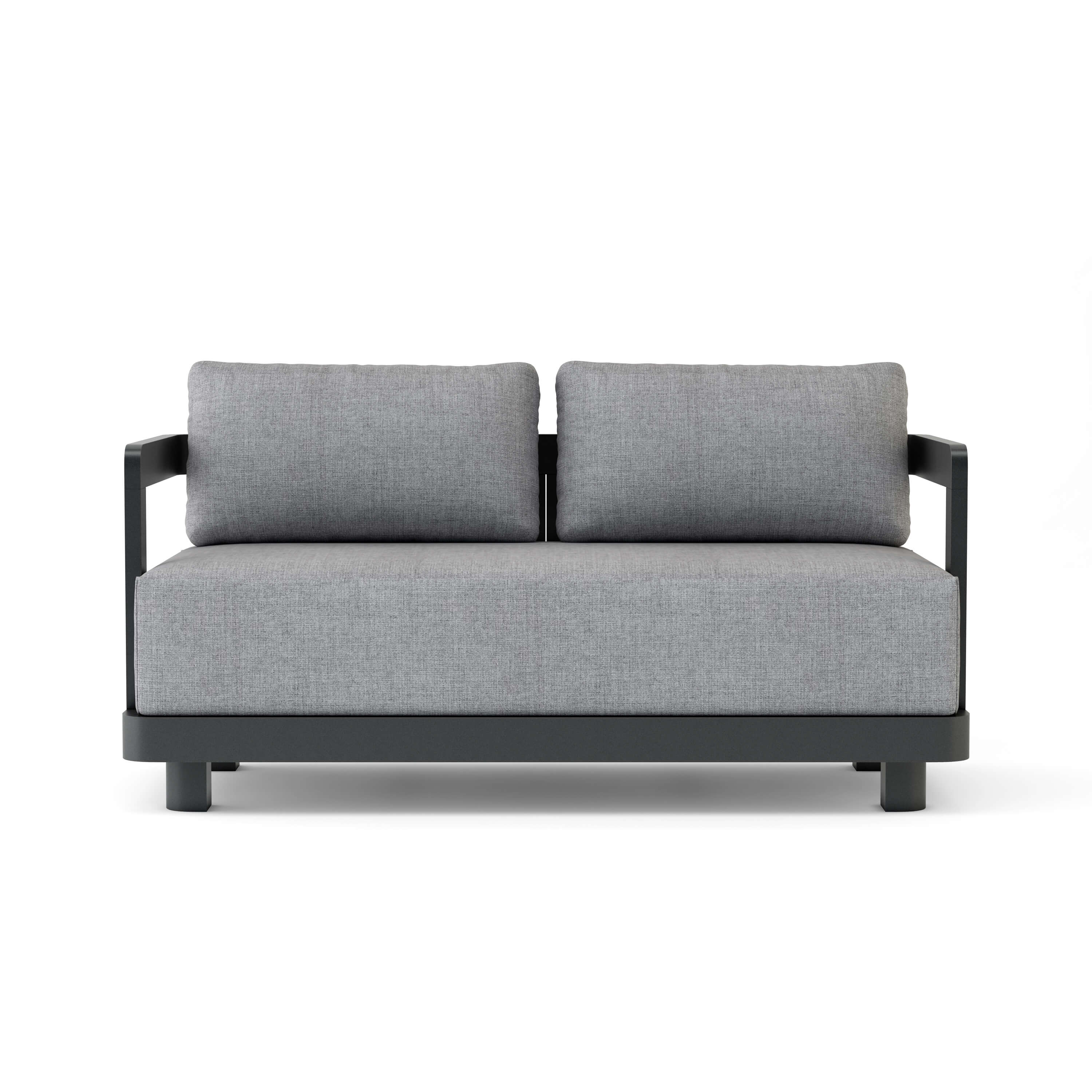 Granada Deep Seating Aluminum Loveseat - Outdoor Patio Furniture Set for Garden, Poolside & Backyard Relaxation