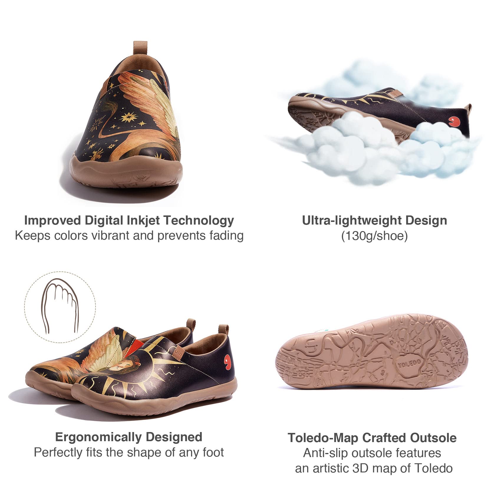 UIN Men's Slip-On Walking Shoes - Lightweight Travel Loafers with Microfiber Comfort for Casual Wear | Perfect for Travel, Work & Everyday Fashion Sneakers