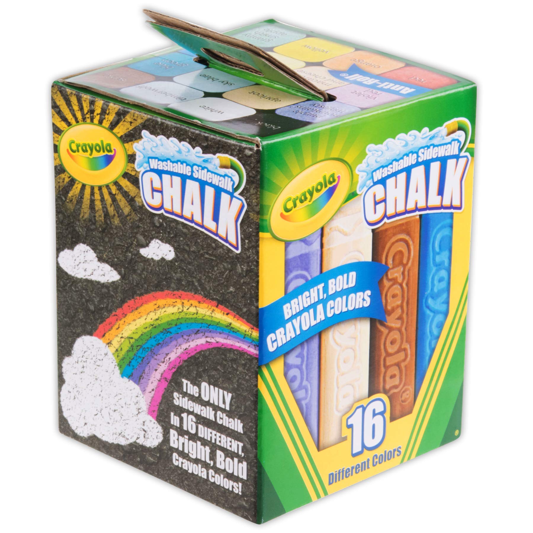 Crayola Sidewalk Chalk - 32 Count (2 Pack of 16) - Non-Toxic, Vibrant Colors for Kids Outdoor Play, Driveway Art, and Summer Activities