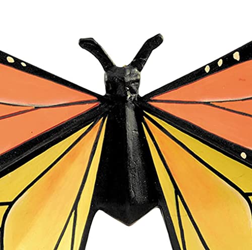 GALLERIE II Orange Butterfly Hanging Decor - Elegant Wall Art for Home, Bedroom, Nursery & Garden Decoration