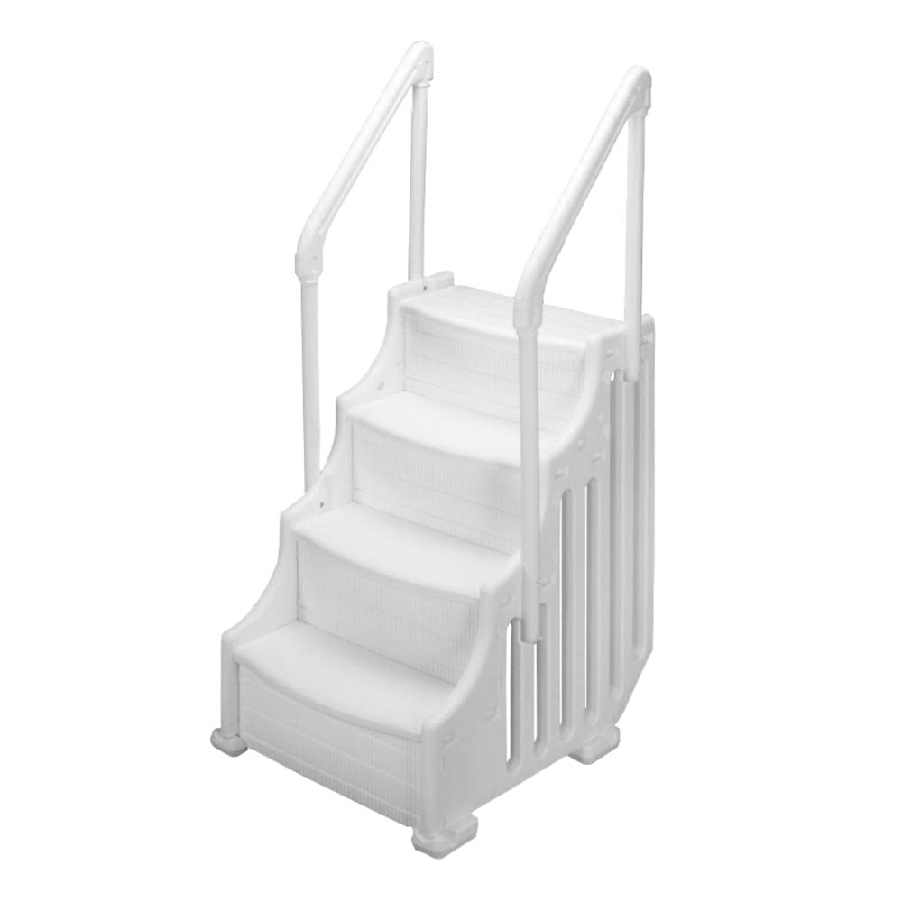 **38 Inch Above Ground Pool Step with Non-Slip Pad - Sturdy & Safe Ladder for Easy Pool Access - Perfect for Backyard, Inground, and Family Swimming Pools**