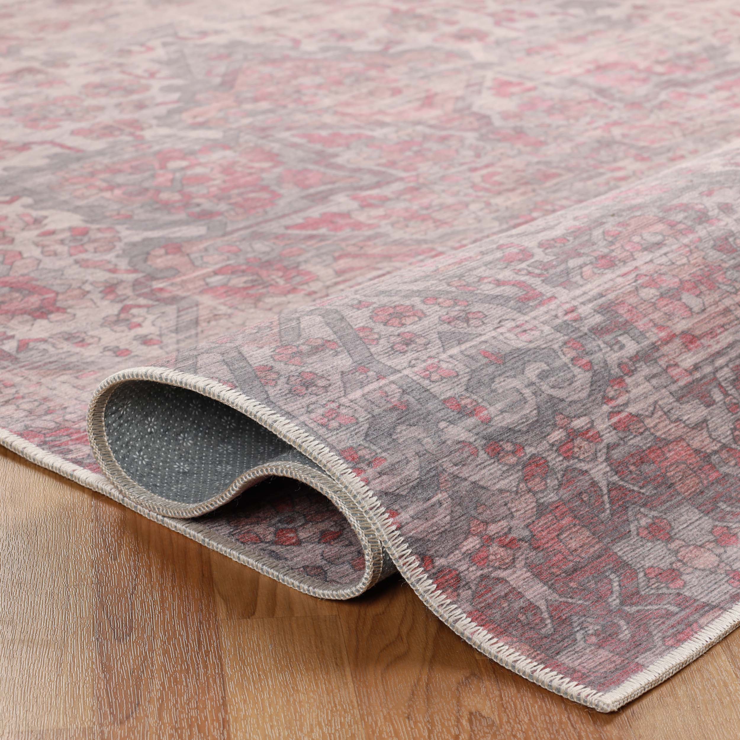 Boho Non-Slip Washable Indoor Area Rug - Soft Machine Washable Runner for Living Room, Bedroom, Dorm & Home Decor