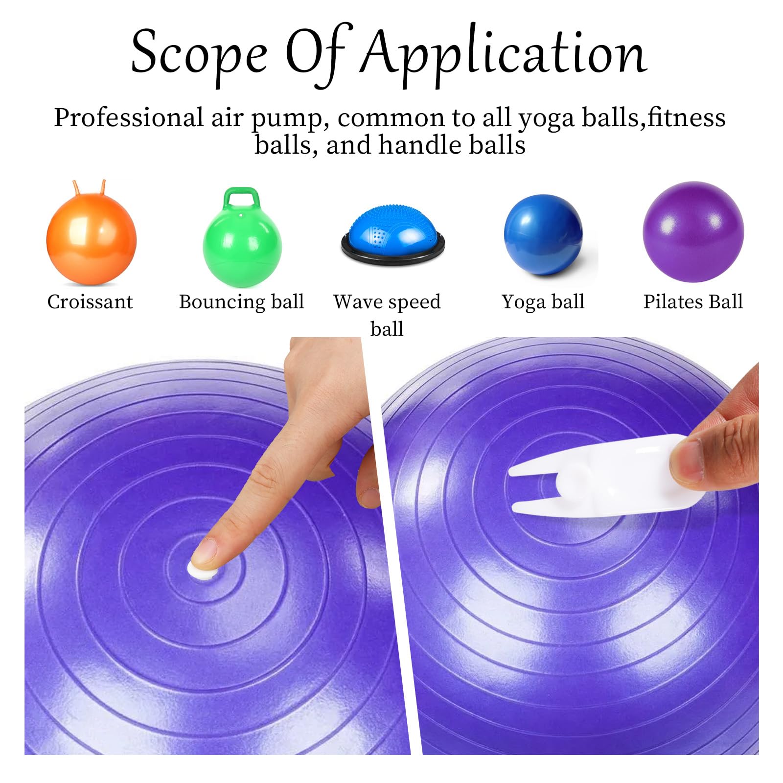 12-Piece Exercise Ball Plug Replacement Kit - Yoga Ball Fitness Air Stopper Plug Pin Adapter Set for Inflatable Exercise Balls, Beds & Pools - Perfect for Gym, Home Workouts & Water Activities