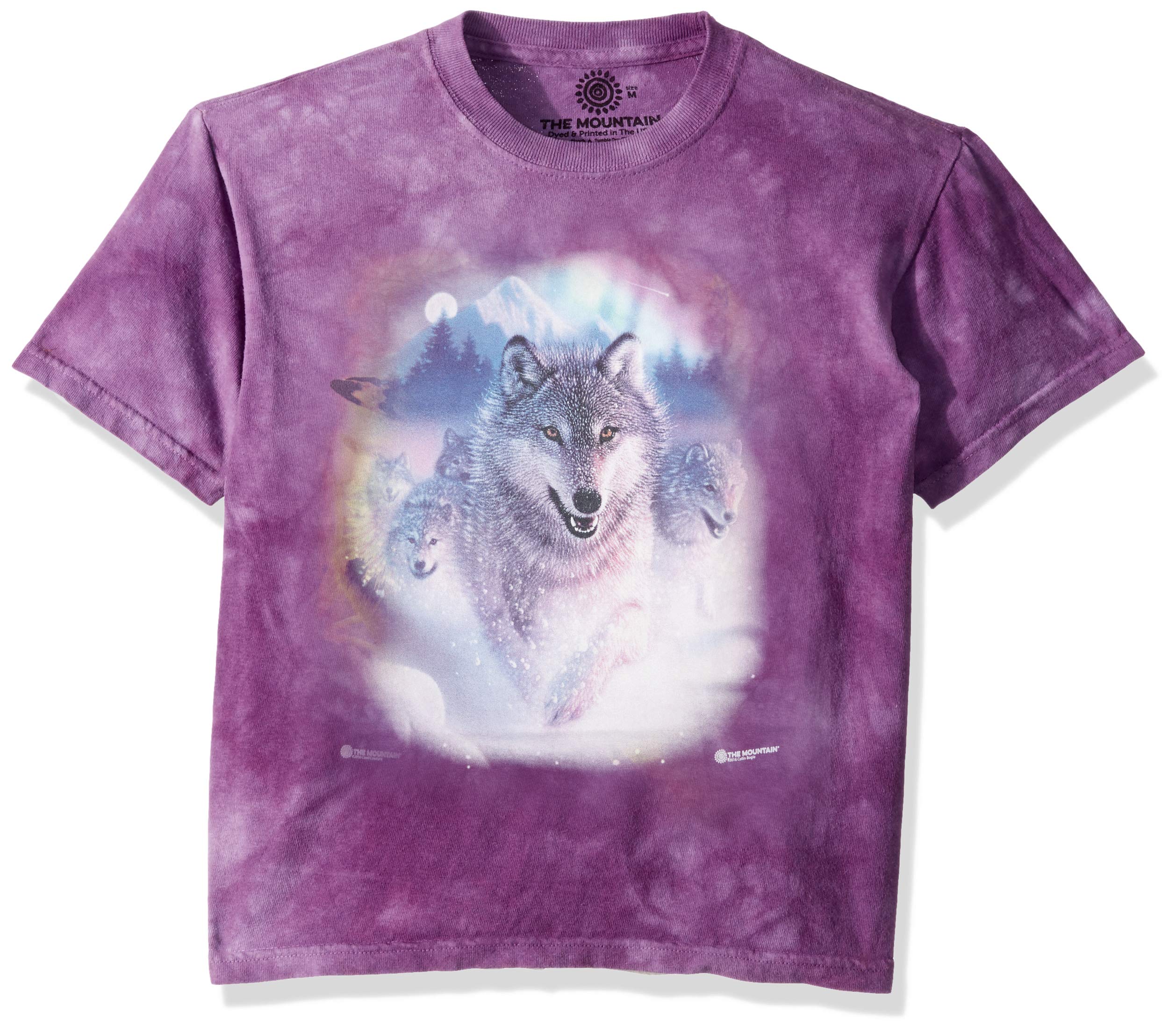 The Mountain Northern Lights T-Shirt - Vibrant Aurora Borealis Print - Comfortable Cotton Tee for Men & Women - Perfect for Outdoor Adventures, Travel & Casual Wear