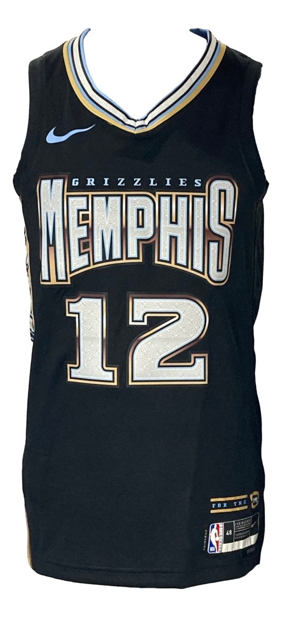 Authentic Ja Morant Signed Memphis Grizzlies Black Nike Swingman Jersey - Size Large - Perfect for NBA Fans, Collectors & Game Day Outfits