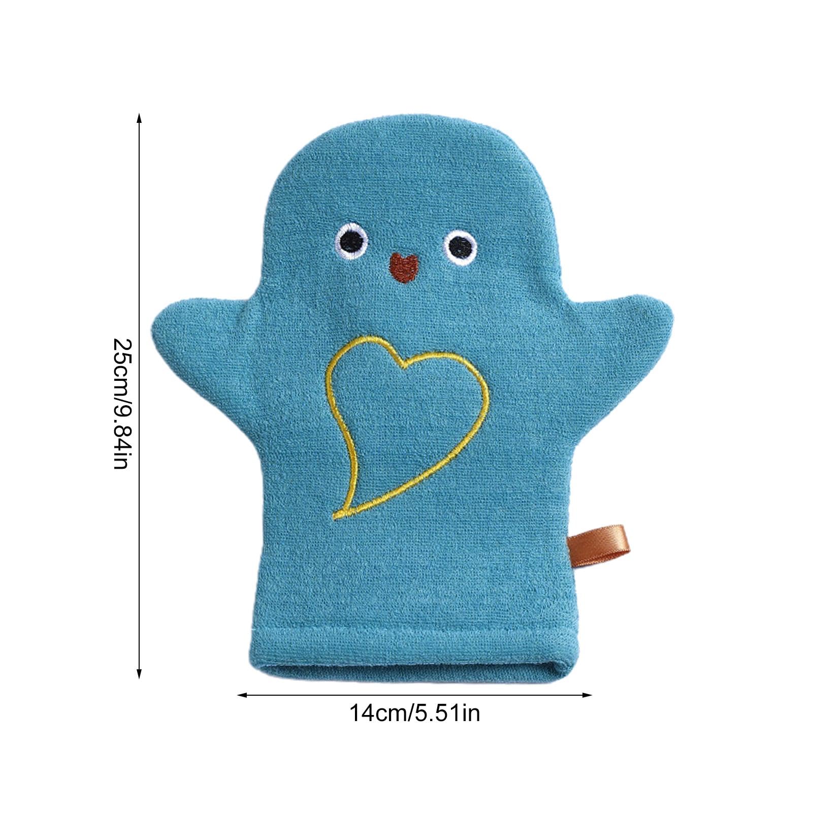 Soft Double-Sided Animal Wash Mitts for Kids - Cute Bath Washcloth Gloves for Babies, Toddlers, Boys & Girls | Gentle Skin Cleaning for Sensitive Skin | Perfect for Bath Time, Travel & Baby Shower Gifts