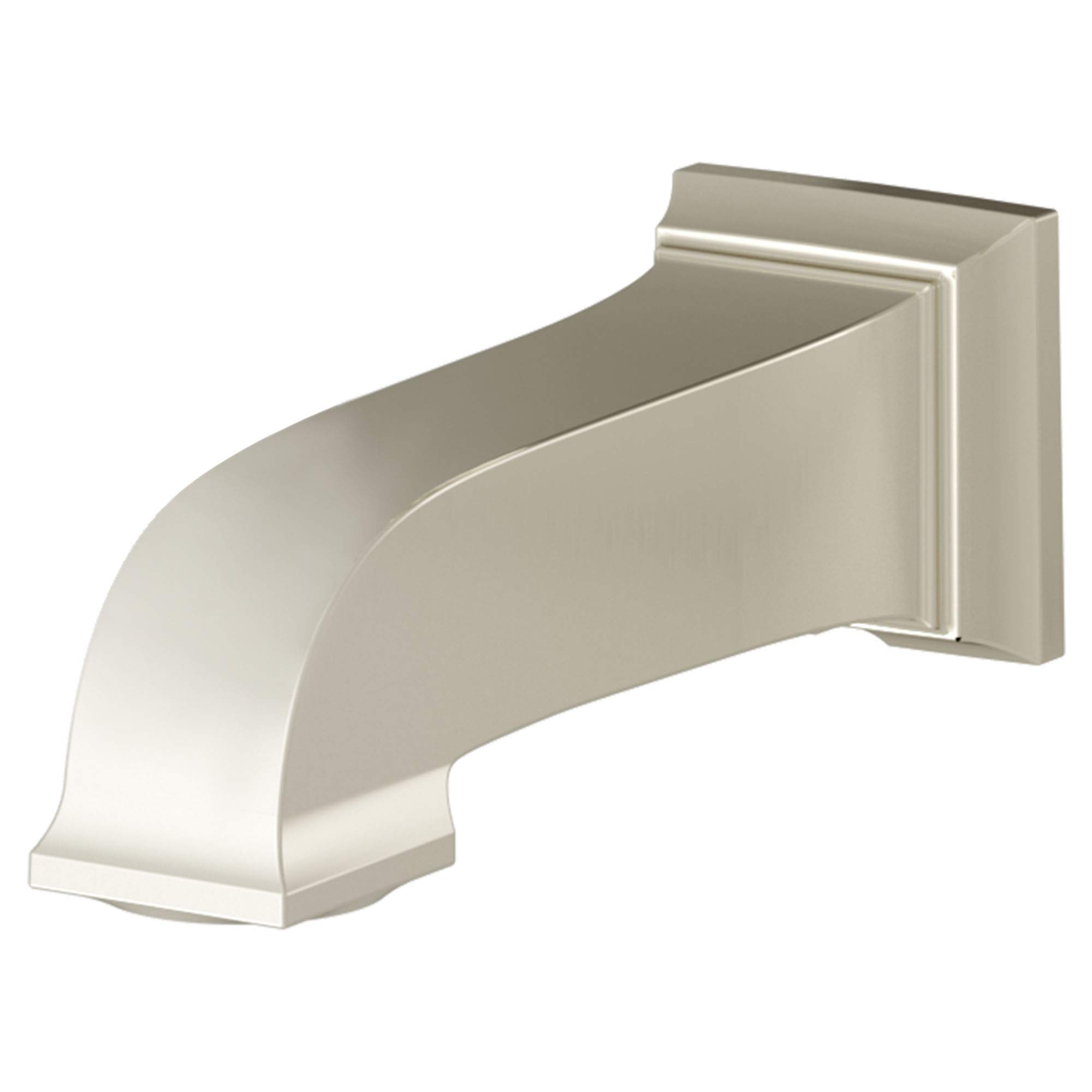 American Standard 8888110.013 Town Square S Slip-On Non-Diverter Tub Spout in Polished Nickel - Perfect for Bathroom Renovations & Shower Installations
