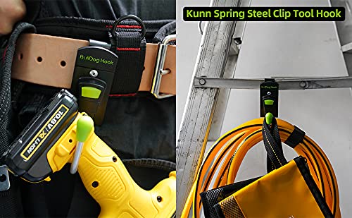 KUNN Professional Tool Belt Suspender & Drill Holster - Heavy Duty Adjustable Hook for Cordless Drills - Perfect for Construction, Carpentry, and DIY Projects