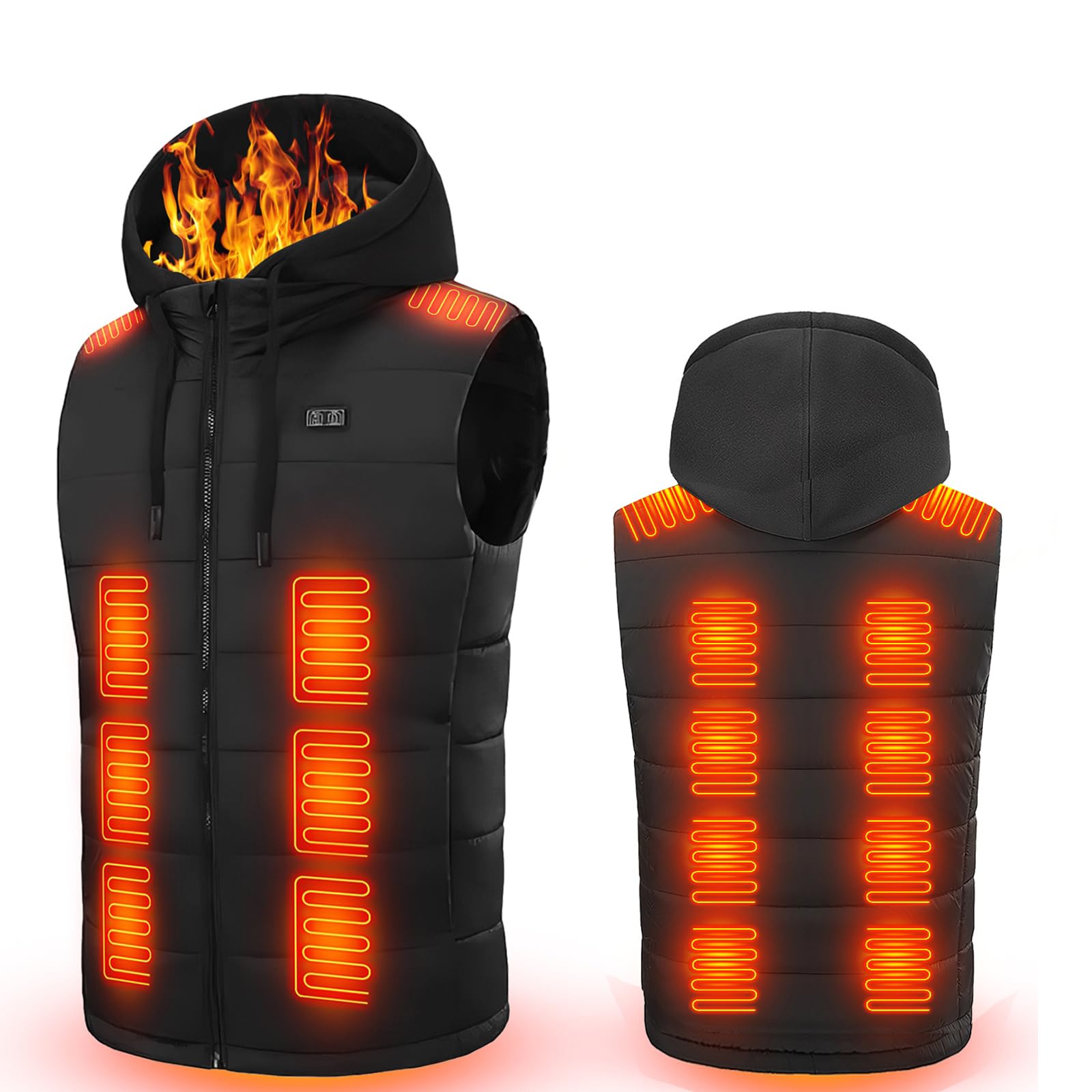 iMounTEK Upgraded Heated Vest for Women & Men - USB Rechargeable Electric Heating Jacket with 3 Temperature Settings - Perfect for Winter Hiking, Skiing, Camping & Outdoor Activities