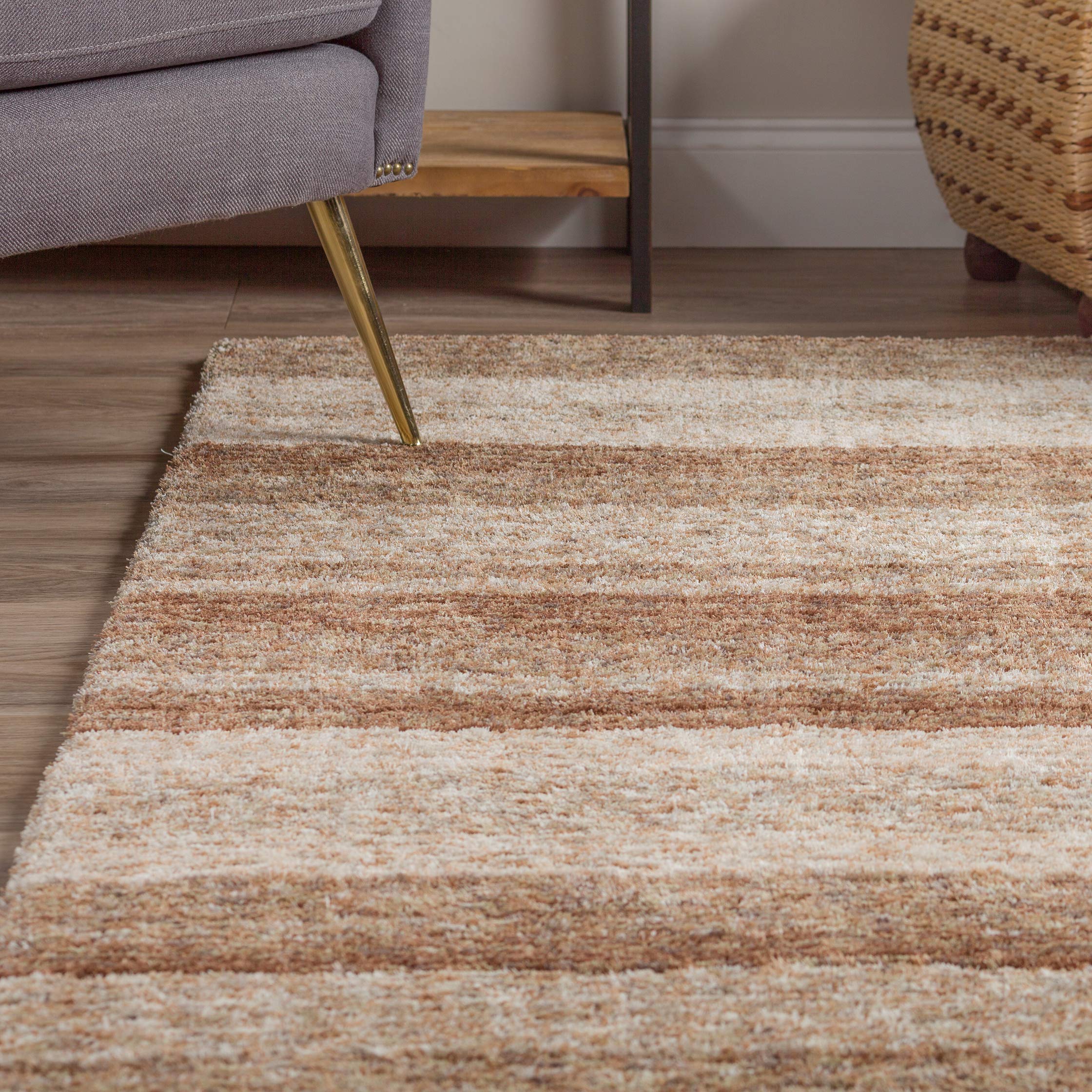 Addison Rugs Sanibel 8'x10' Taupe Area Rug - Soft Living Room Rug for Cozy Home Decor, Perfect for Bedroom & Lounge