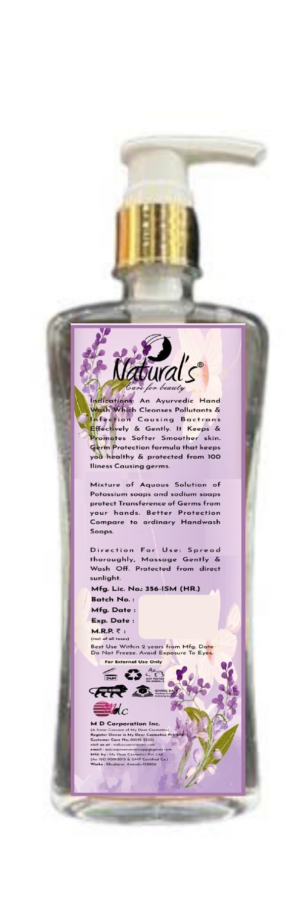 Natural Beauty Care Body Wash - 300ml for Hydrating & Nourishing Skin | Perfect for Daily Shower & Spa Relaxation
