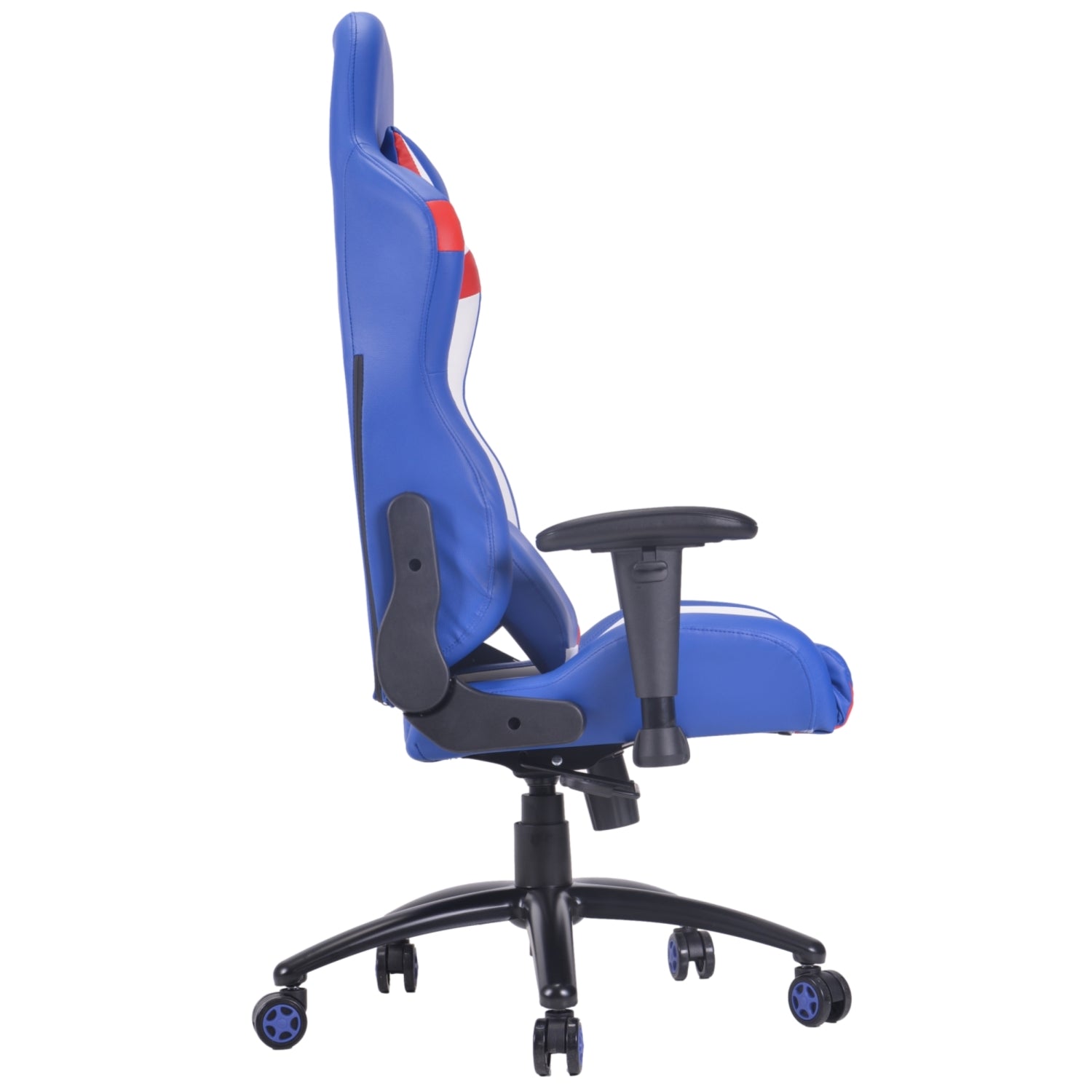 PRO X Series 77E07 Ergonomic Gaming Chair - Blue, Red, White | High Back Racing Style with Lumbar Support | Perfect for PC, PS5, Xbox Gaming & Home Office Setup