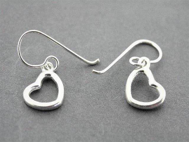 Elegant Heart Drop Earrings - Sterling Silver Dangle Earrings for Women - Perfect for Valentine's Day, Anniversary & Romantic Date Night