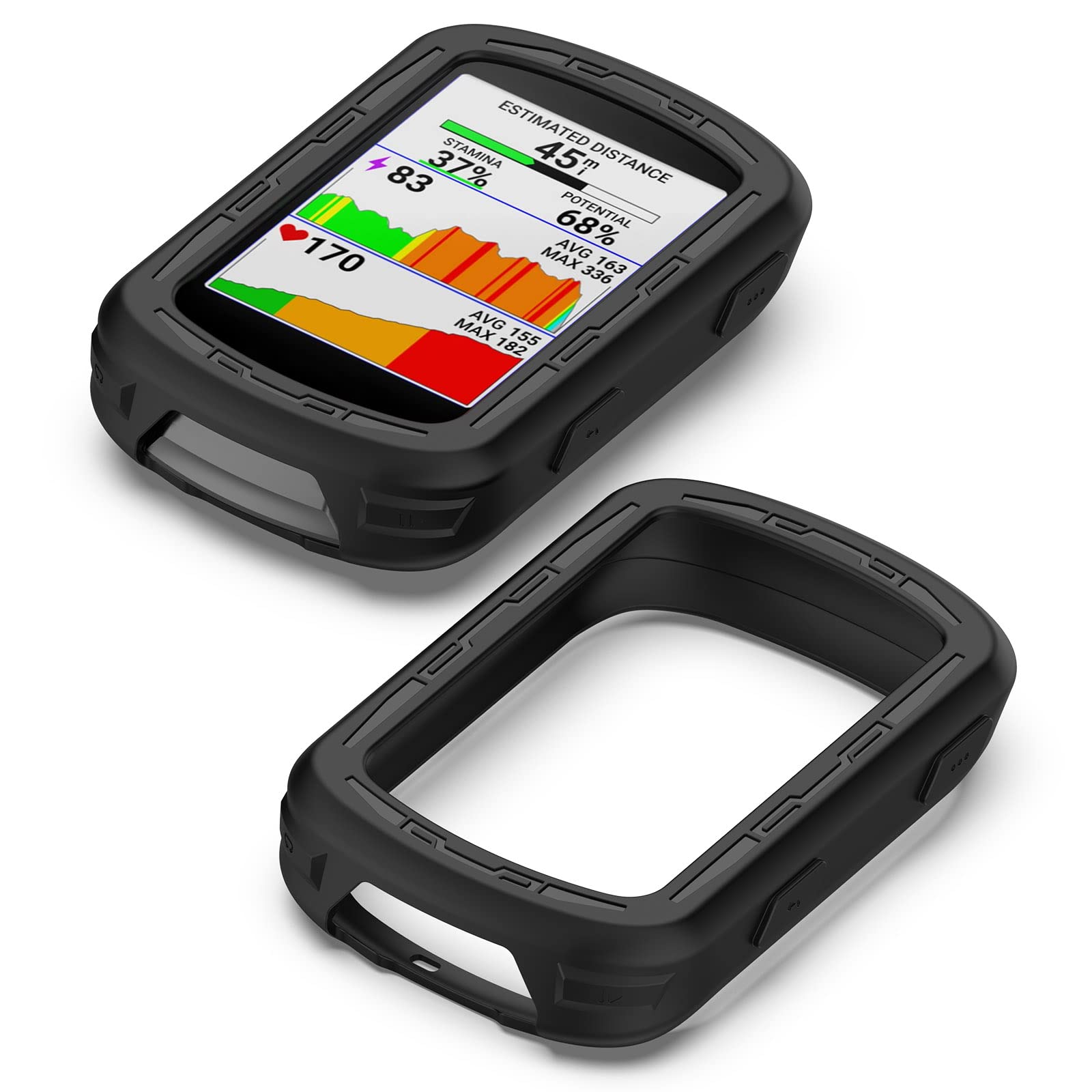 Garmin Edge 840/540 Bike Computer Case - Shockproof Soft Protective Cover for Garmin Edge 540/840 Cycling GPS Accessories (Red & Black) - Perfect for Road Cycling, Mountain Biking & Outdoor Adventures