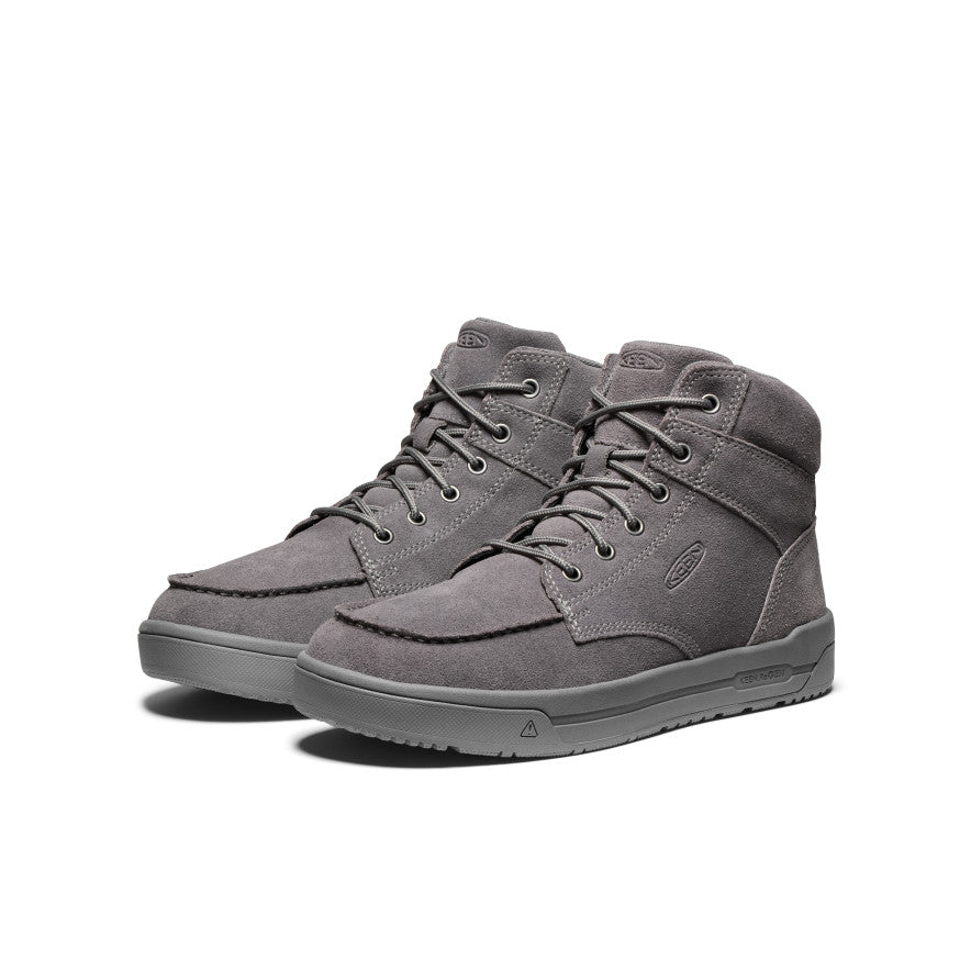 Men's Gibson Soft Toe Work Boots - Steel Grey Leather Safety Shoes for Construction & Outdoor Work | Durable Comfort for Job Sites & Hiking