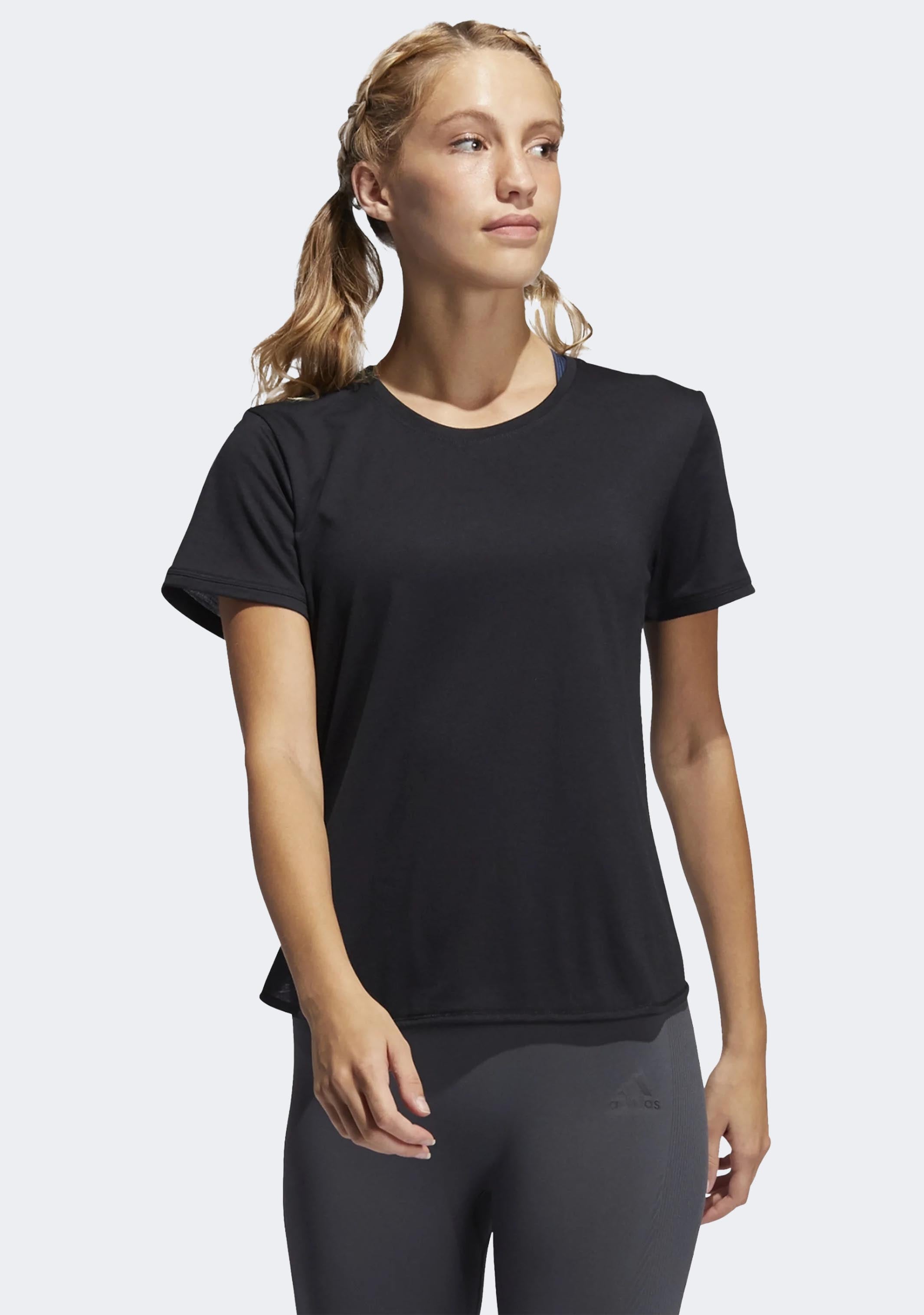 Adidas Women’s Go to Training Tee 2.0 - Moisture-Wicking Workout Shirt for Running & Gym - Lightweight Comfort Fit Activewear Top for Women