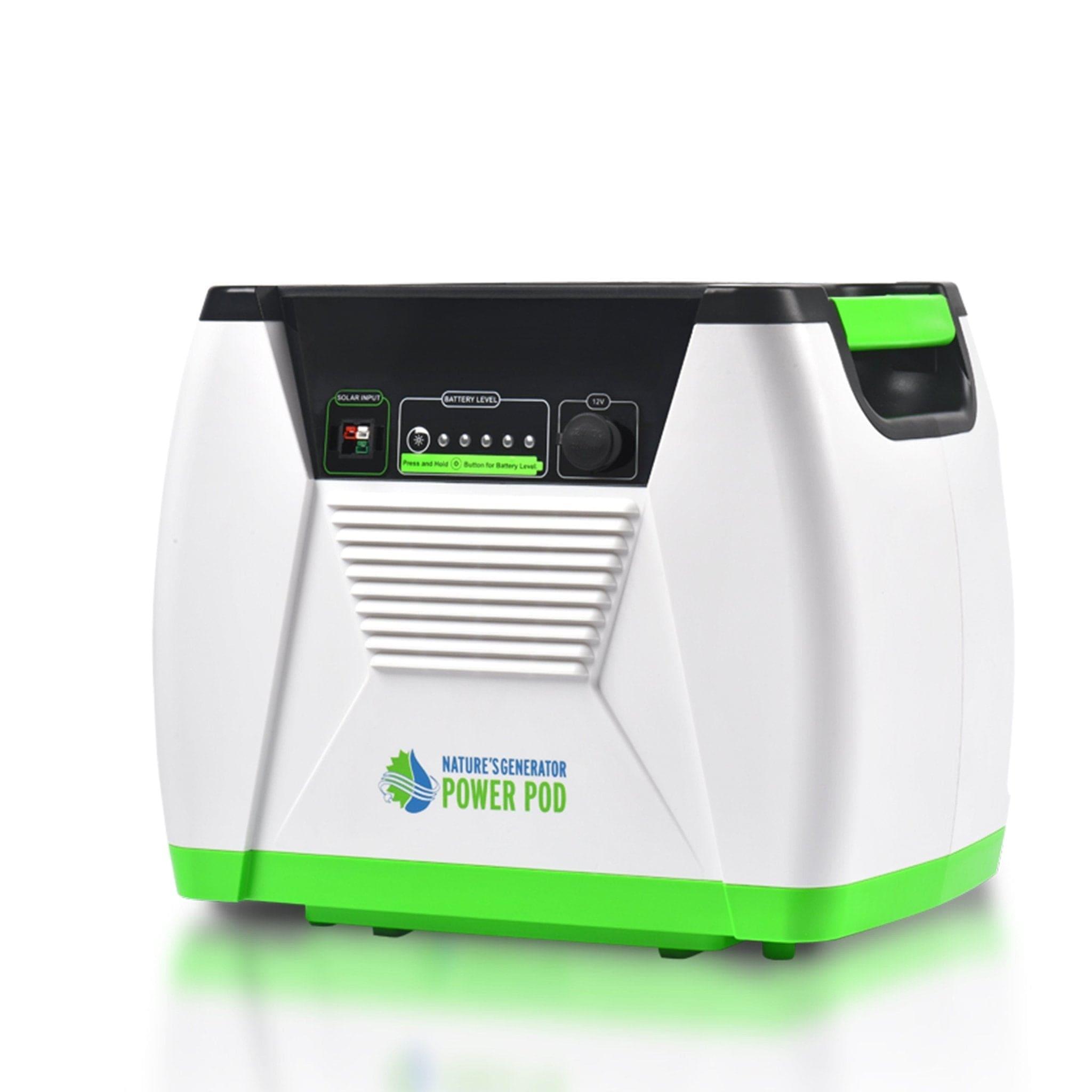 Nature's Generator Power Pod - Portable Solar Generator for Camping, Emergencies & Off-Grid Power - Reliable Backup Battery for Home & Outdoor Use