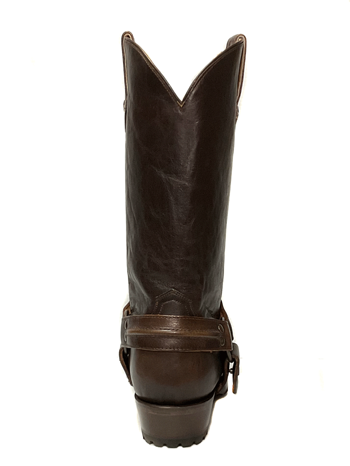 Roper Men's Plain Ole Harness Lug Boots - Brown Leather Work Boots for Cowboy, Ranch & Outdoor Activities - Durable Comfort for Riding, Hiking & Farming