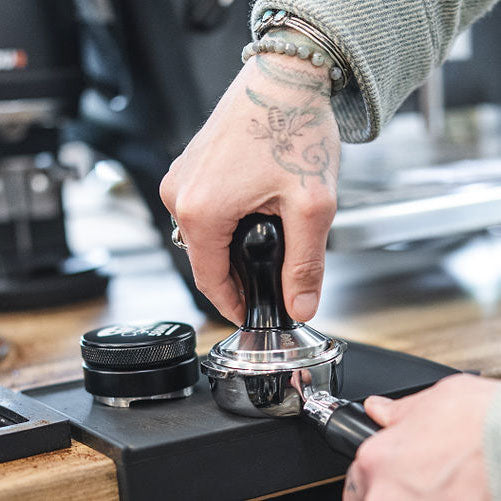 Barista Basics Coffee Tamping Mat with Non-Slip Silicone Base - Perfect for Espresso Machine Accessories & Home Barista Setup