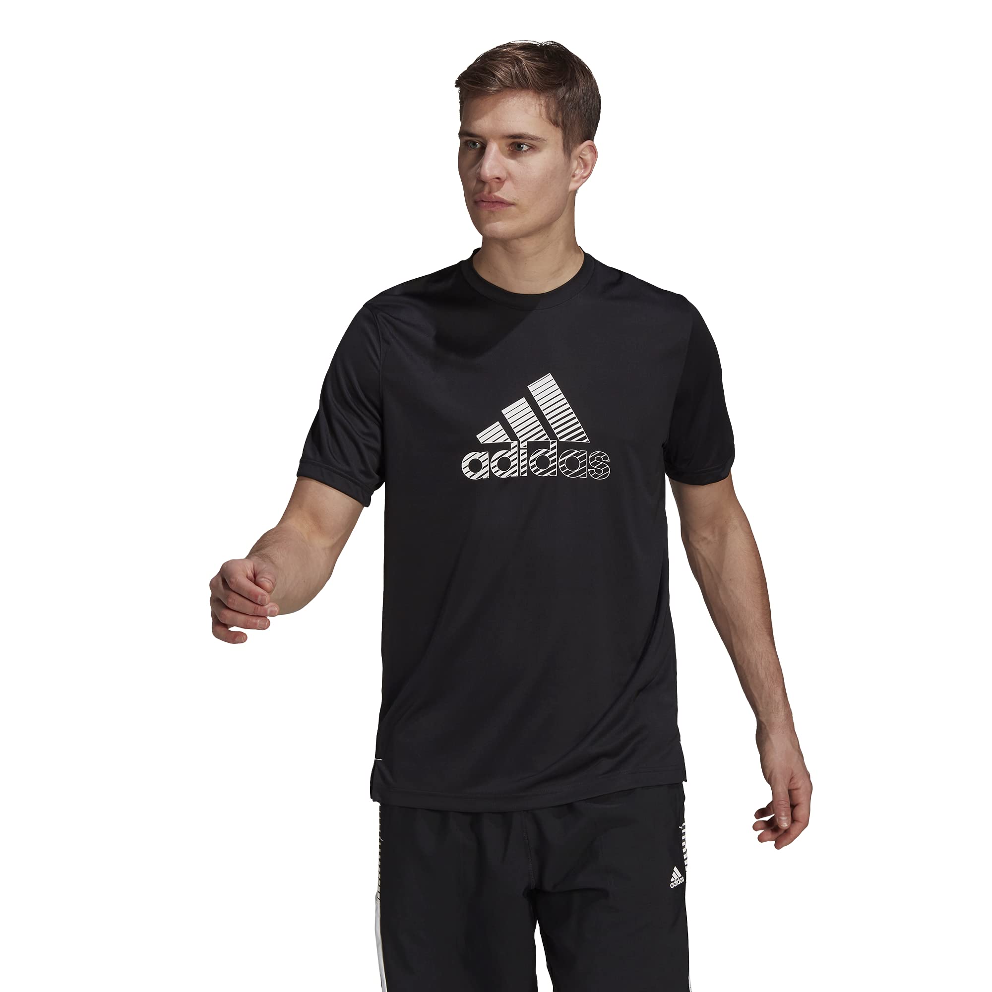 adidas Men's Activated Tech Tee - Moisture-Wicking Performance T-Shirt for Running & Gym Workouts | Lightweight & Breathable Athletic Shirt for Active Lifestyle