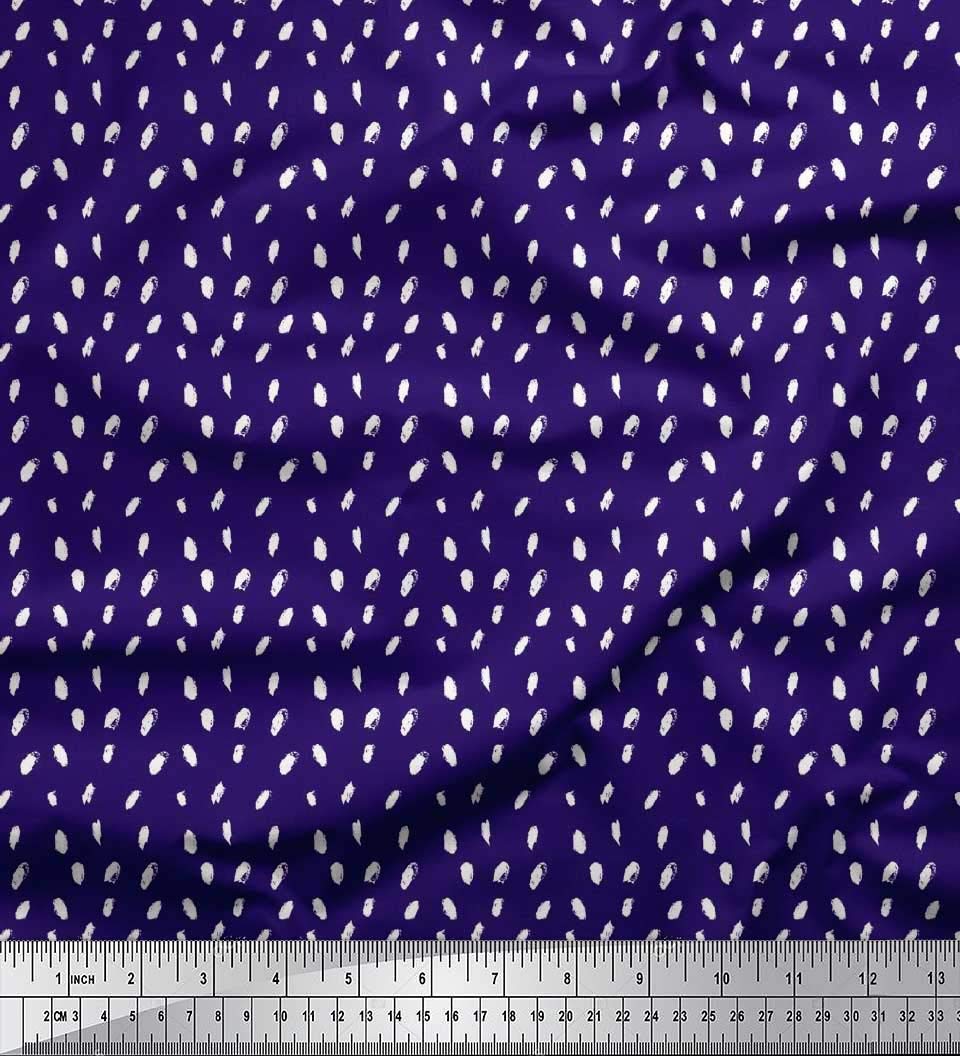 Soimoi Moss Georgette Brown Fabric by The Yard - 42 Inch Wide Brush Stroke Abstract Textile for Dresses, Scarves & Home Decor - Artistic Printed Fabric for DIY Fashion & Interior Design Projects