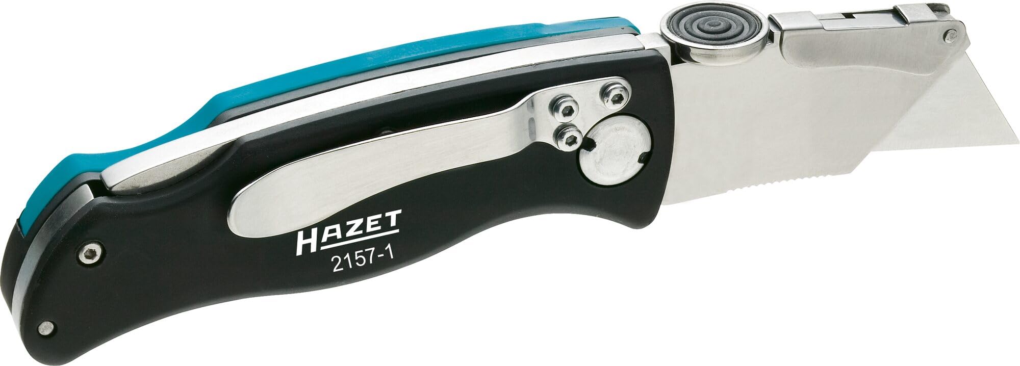 Hazet 2157-1 6.3 Inch Folding Pocket Knife with 5 Stainless Steel Blades - Camping, Hiking, Outdoor Survival & Everyday Carry Tool