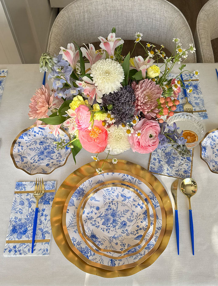 Elegant Timeless Table Setting - Premium Dinnerware Set for Formal & Casual Dining - Perfect for Weddings, Holidays & Everyday Use