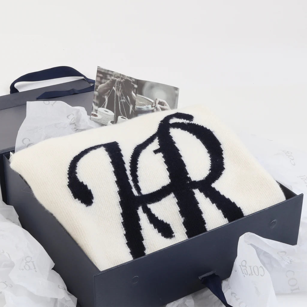 Luxury Men's Monogram Sweater - Soft Cashmere Knit Pullover for Winter | Perfect for Office, Date Night & Holiday Outfits
