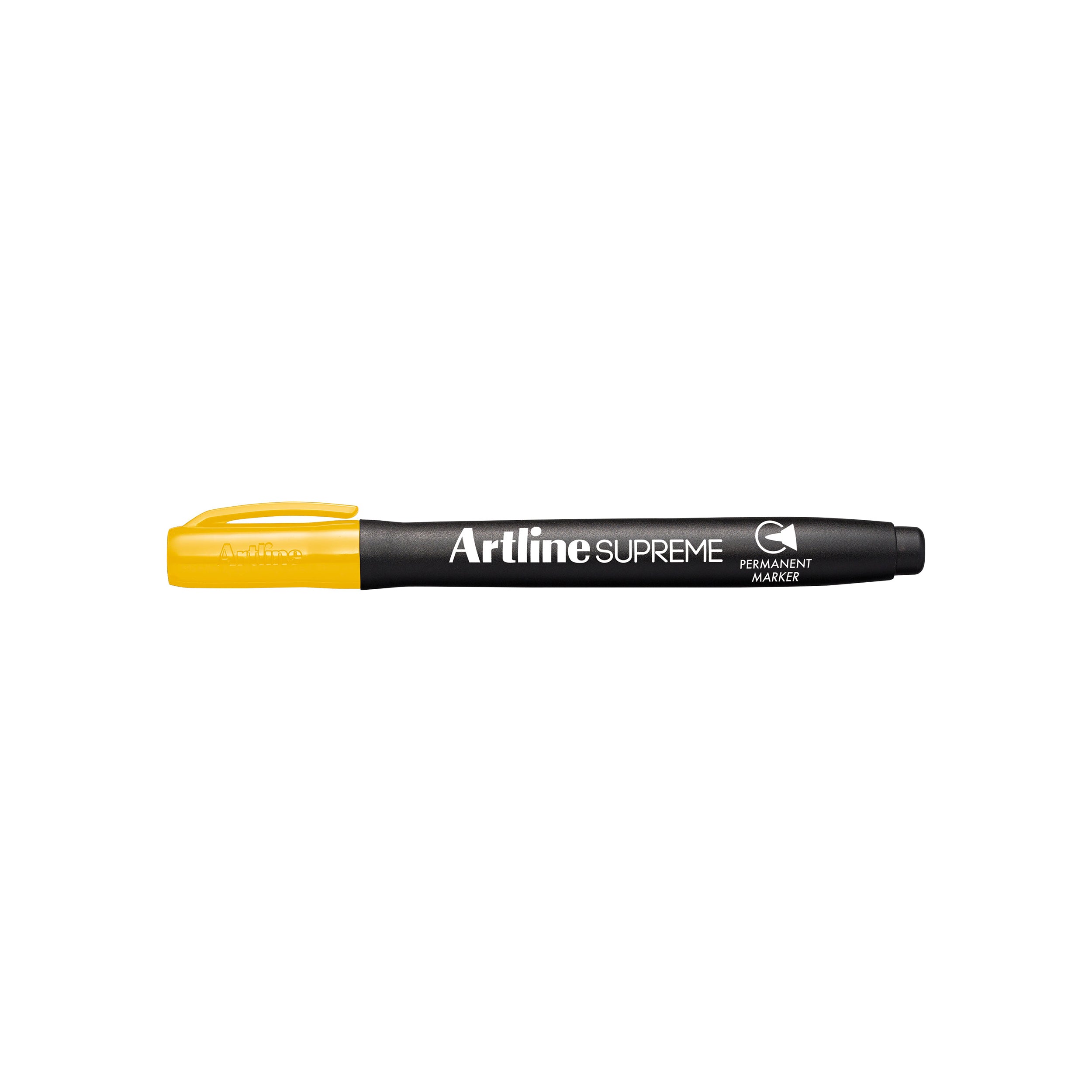 Artline Supreme Permanent Marker - 12 Pack, Bold Yellow Ink for Writing, Labeling & Crafts - Ideal for Office, School & DIY Projects