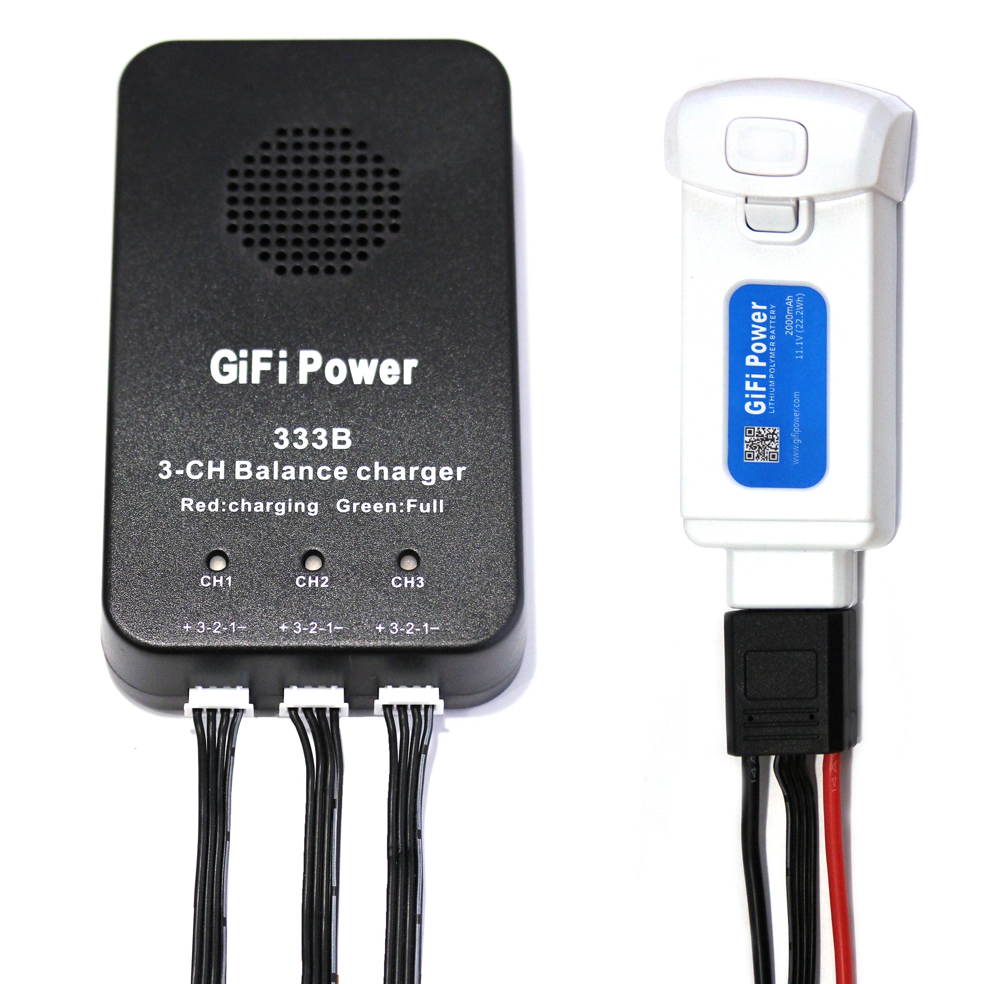 3 in 1 Battery Balance Charger for Yuneec Breeze LiPo Batteries - Fast Charging RC Drone Accessory with LCD Display - Perfect for DJI, Hubsan, and Syma Drones (Home & Outdoor Use)
