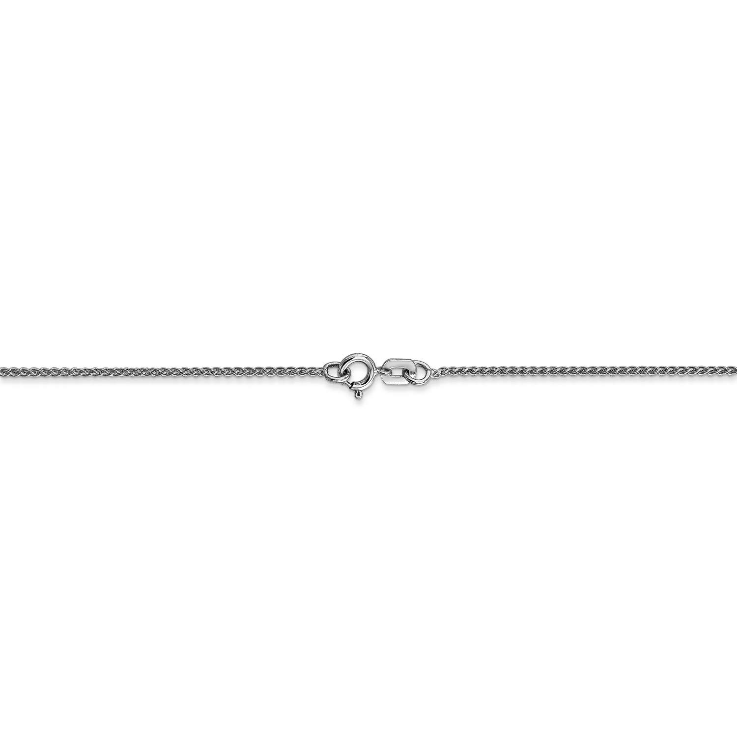 14K White Gold Spiga Wheat Chain Necklace, Bracelet or Anklet - Elegant Jewelry for Women, Gift for Her, Perfect for Weddings, Parties & Everyday Wear
