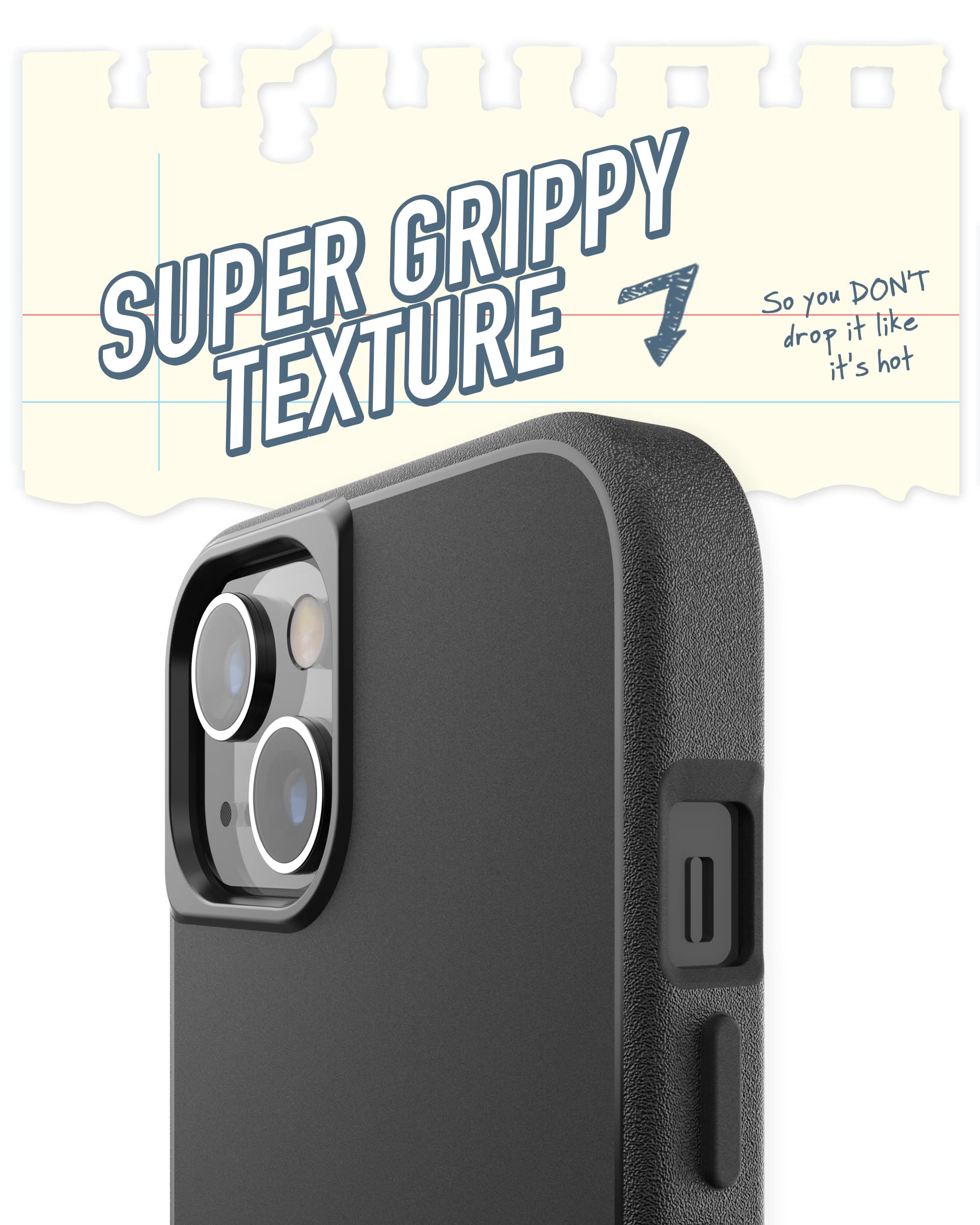 Smartish Leo iPhone 13 Slim Case - Ultra Thin Lightweight Protective Cover with Gripmunk Technology - Perfect for Everyday Use, Work & Travel - Compatible with iPhone 13