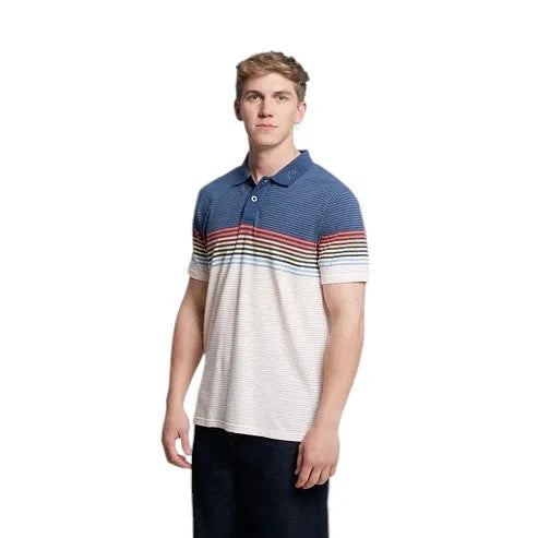 Chomba Rusty Sunset Beach Azul - Stylish Men's Casual Shirt for Summer, Beach, and Outdoor Activities
