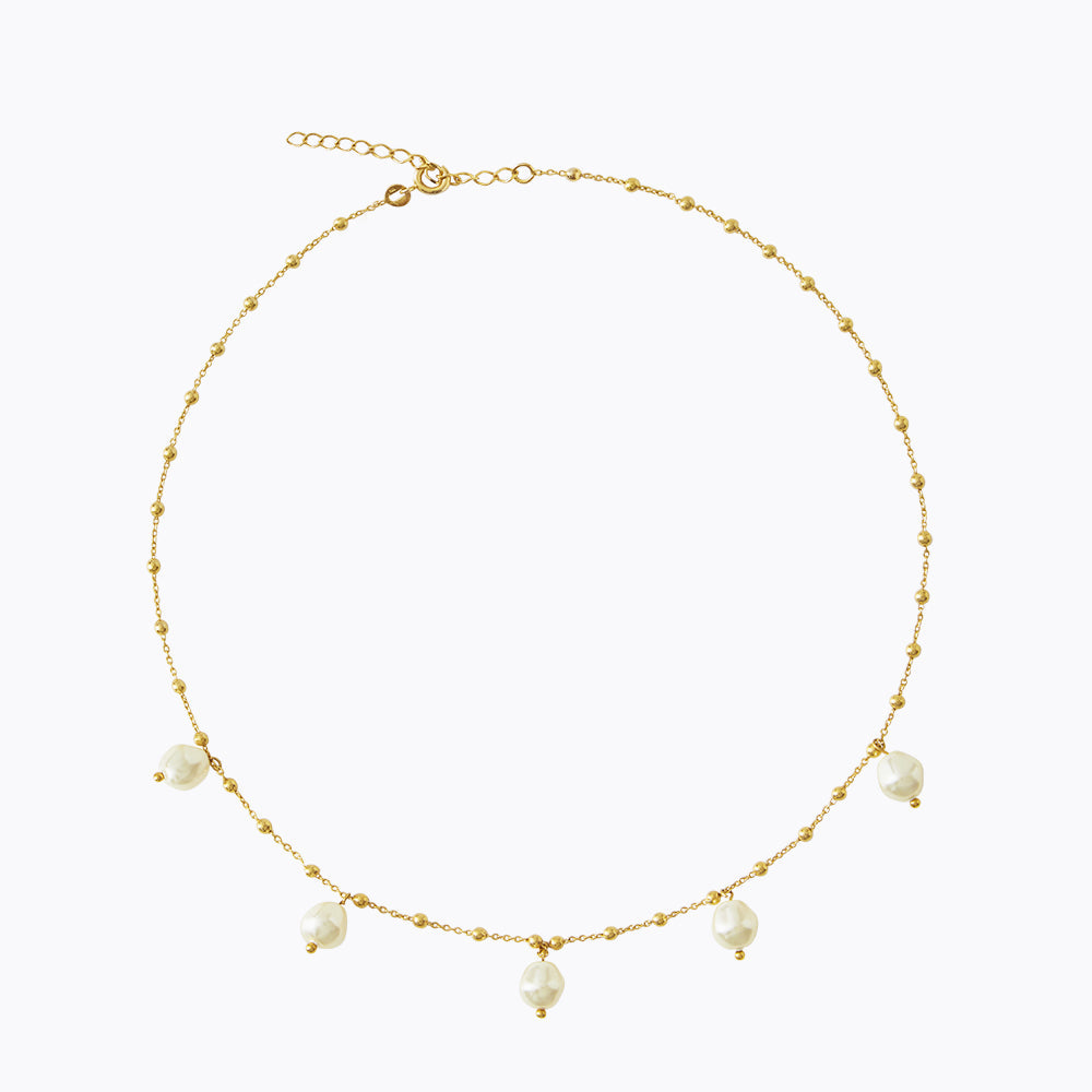 Emmy Pearl Necklace - Elegant Cultured Pearl Jewelry for Women, Gift Box Included | Perfect for Weddings, Anniversaries & Special Occasions