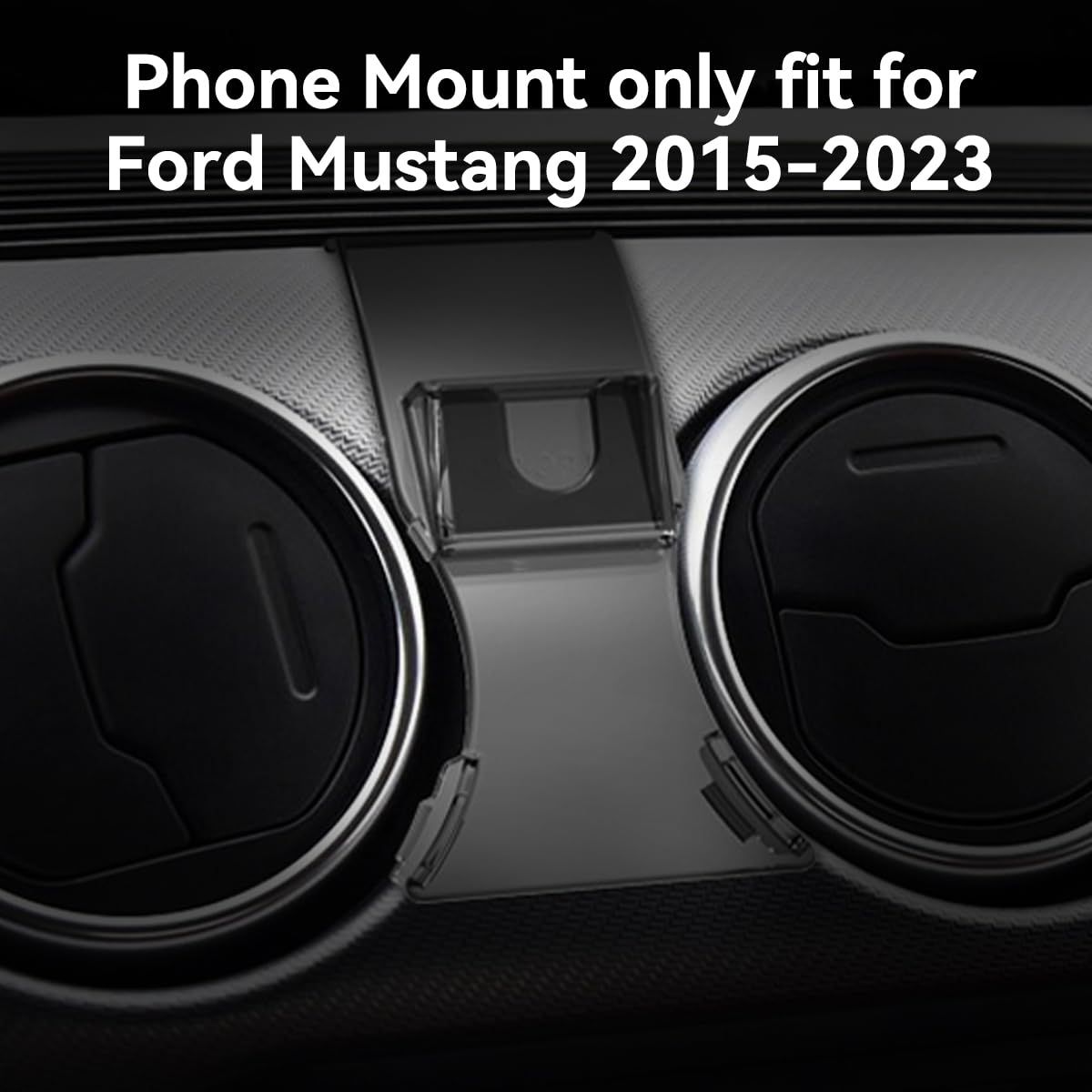 BEHAVE Adjustable Car Phone Mount for Ford Mustang 2015-2023 | Universal Phone Holder Compatible with iPhone & Android Smartphones | Secure Dashboard & Vent Mount for Hands-Free Driving & GPS Navigation