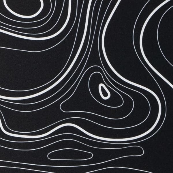 Black Topographic Map