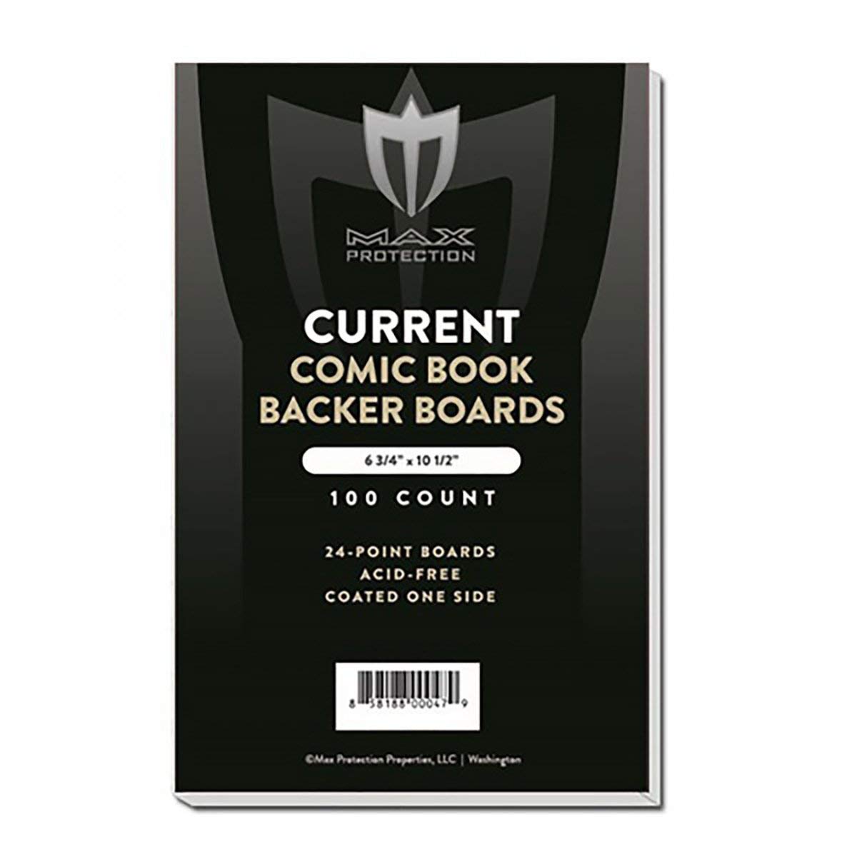 Max Pro 500 White Comic Backing Boards (6.75