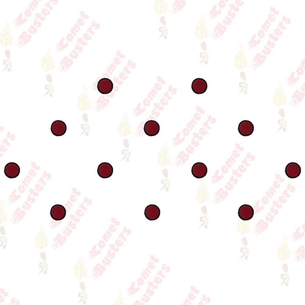 Comet Busters Round Maroon Bindi with Black Border - 4.5mm Traditional Indian Forehead Decoration (BIN989) | Perfect for Diwali, Weddings & Cultural Celebrations