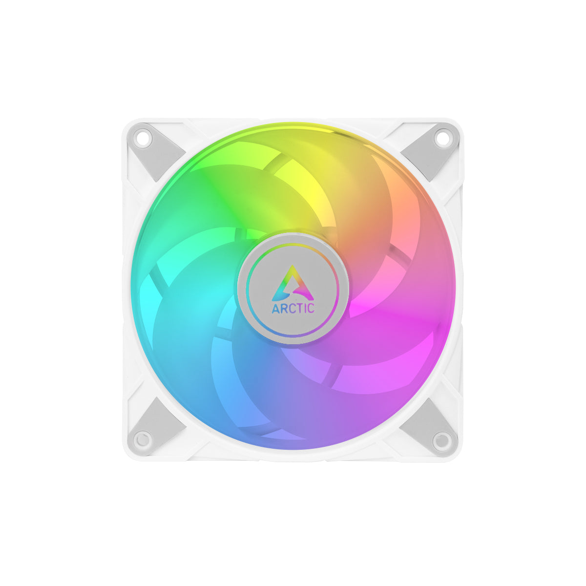 Arctic P12 PWM PST A-RGB 120mm High Performance PC Cooling Fan - White | Ultra Quiet, PWM Controlled with RGB Lighting for Gaming PC, Case, CPU Cooler & PC Builds