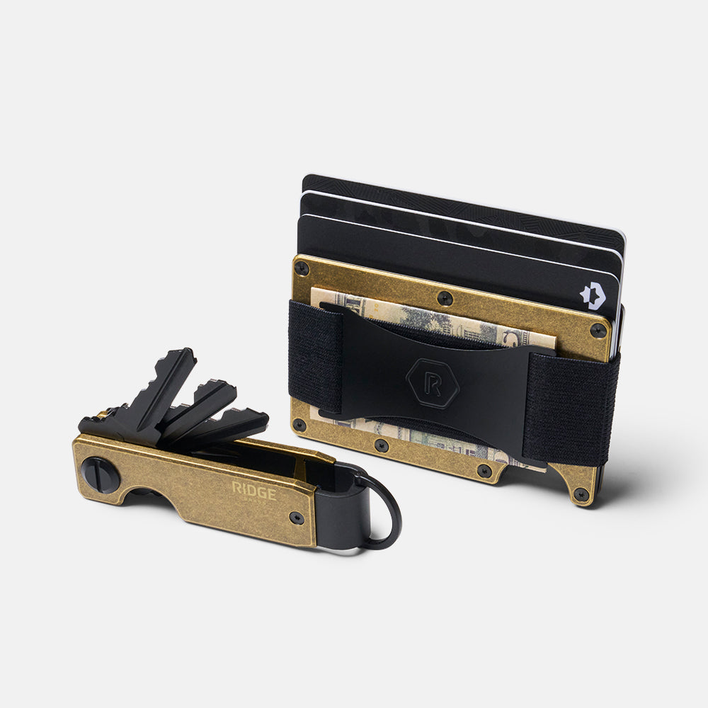 Premium Brass Daily Driver Kit - Durable & Stylish EDC Essentials for Everyday Carry & Outdoor Adventures