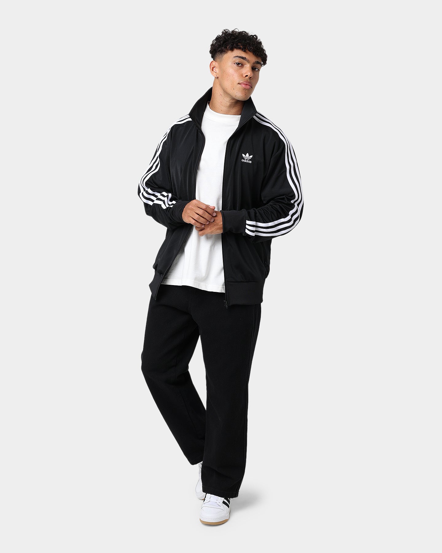 Adidas Firebird Track Jacket for Men & Women - Classic Black Retro Running Jacket - Lightweight Windbreaker for Jogging, Workouts & Streetwear Fashion