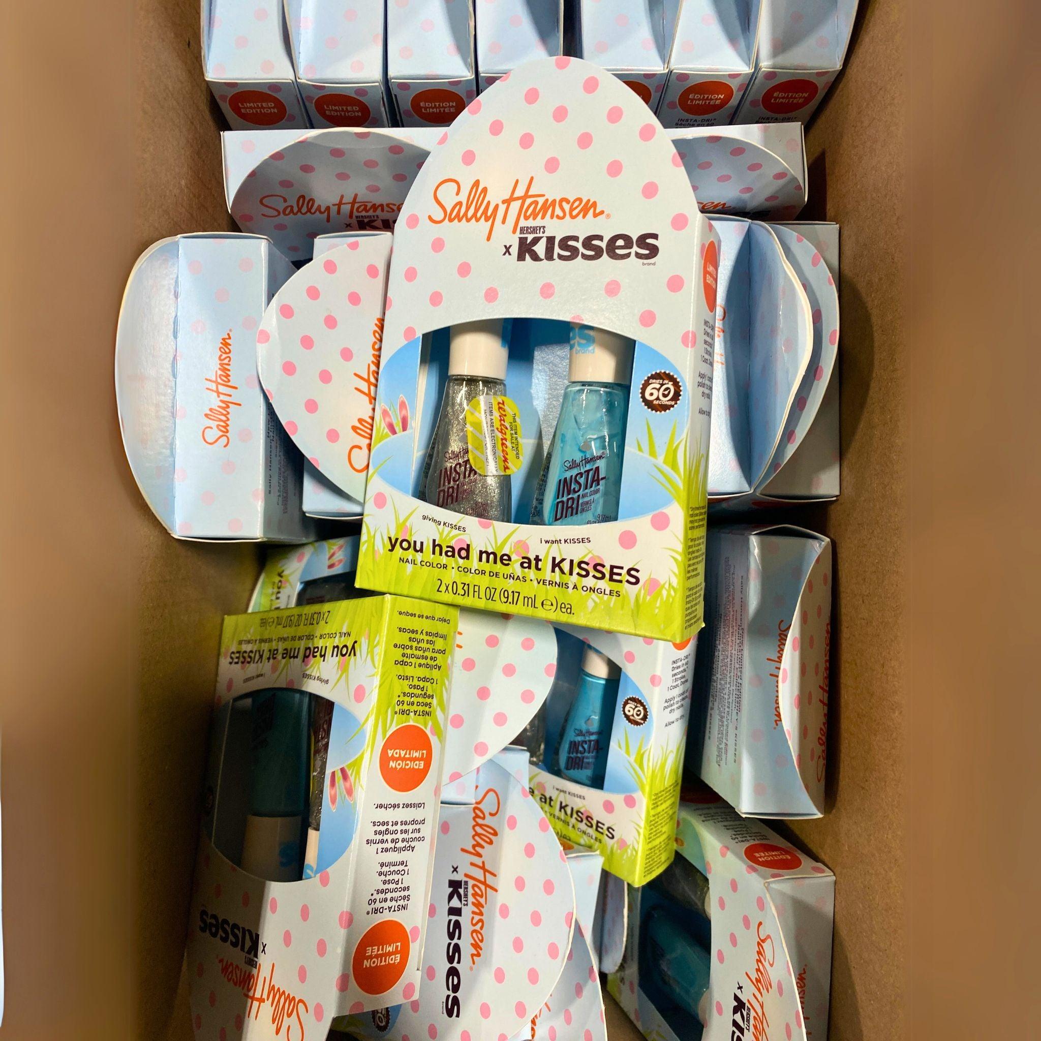 Sally Hansen Hershey's Kisses Nail Polish Set - 50 Pieces (2 x 0.31 fl Oz) - Limited Edition Chocolate-Inspired Colors for Valentine's Day & Special Occasions