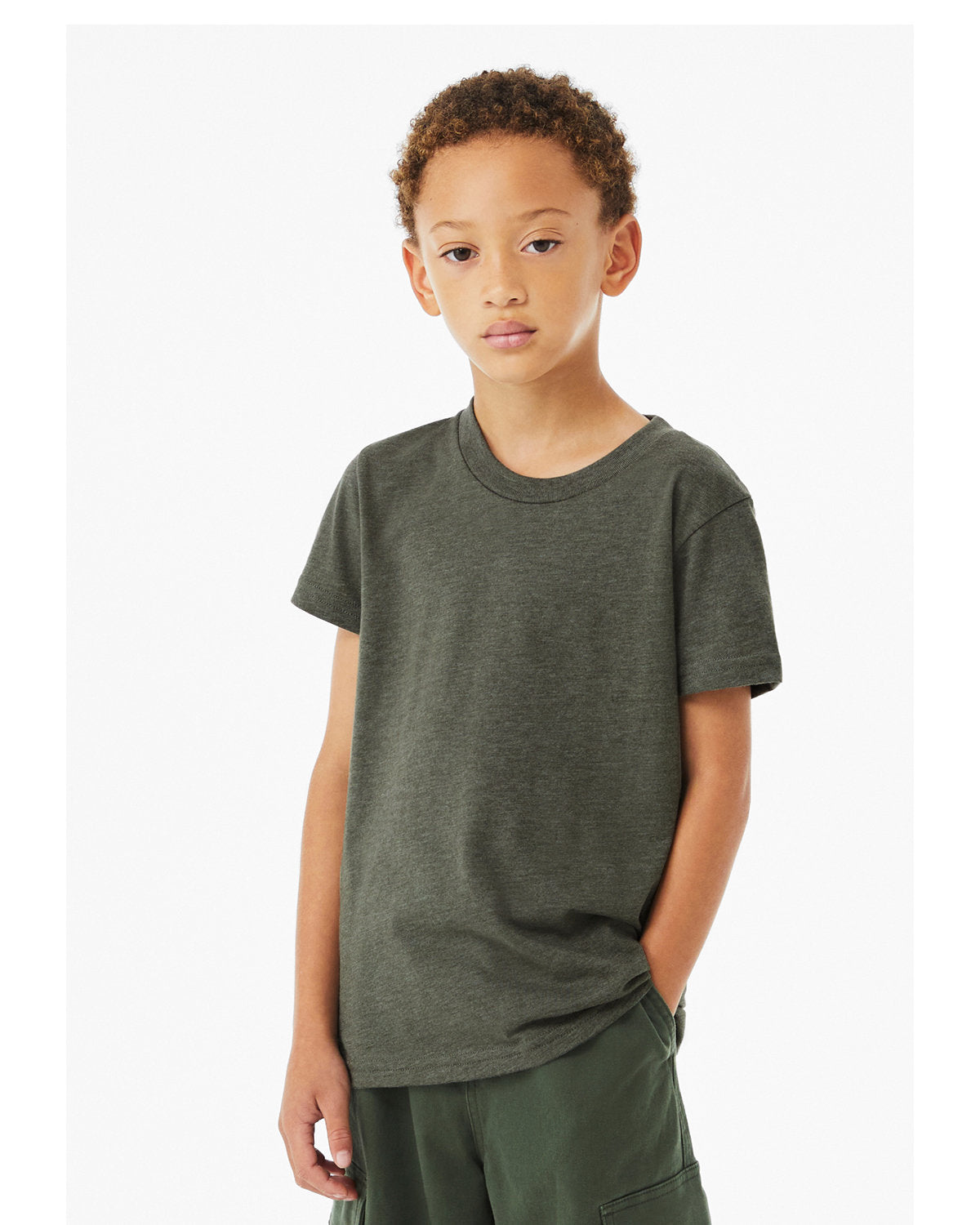 Bella + Canvas 3001YCV Youth CVC Jersey T-Shirt | Soft Cotton Blend Short Sleeve Tee for Kids | Perfect for School, Play & Everyday Wear