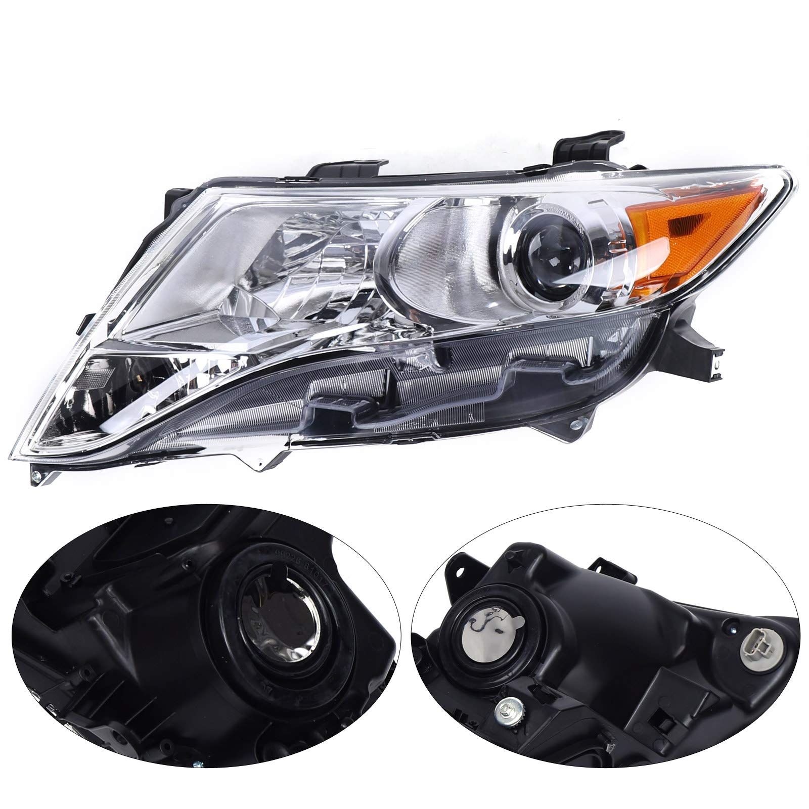 2009-2016 Toyota Venza Driver Side Headlight Assembly - OE Replacement Clear Lens Headlamp 81110-0T020 - Left Side Headlights for Improved Night Visibility (US Stock) - Perfect for Night Driving & Foggy Conditions