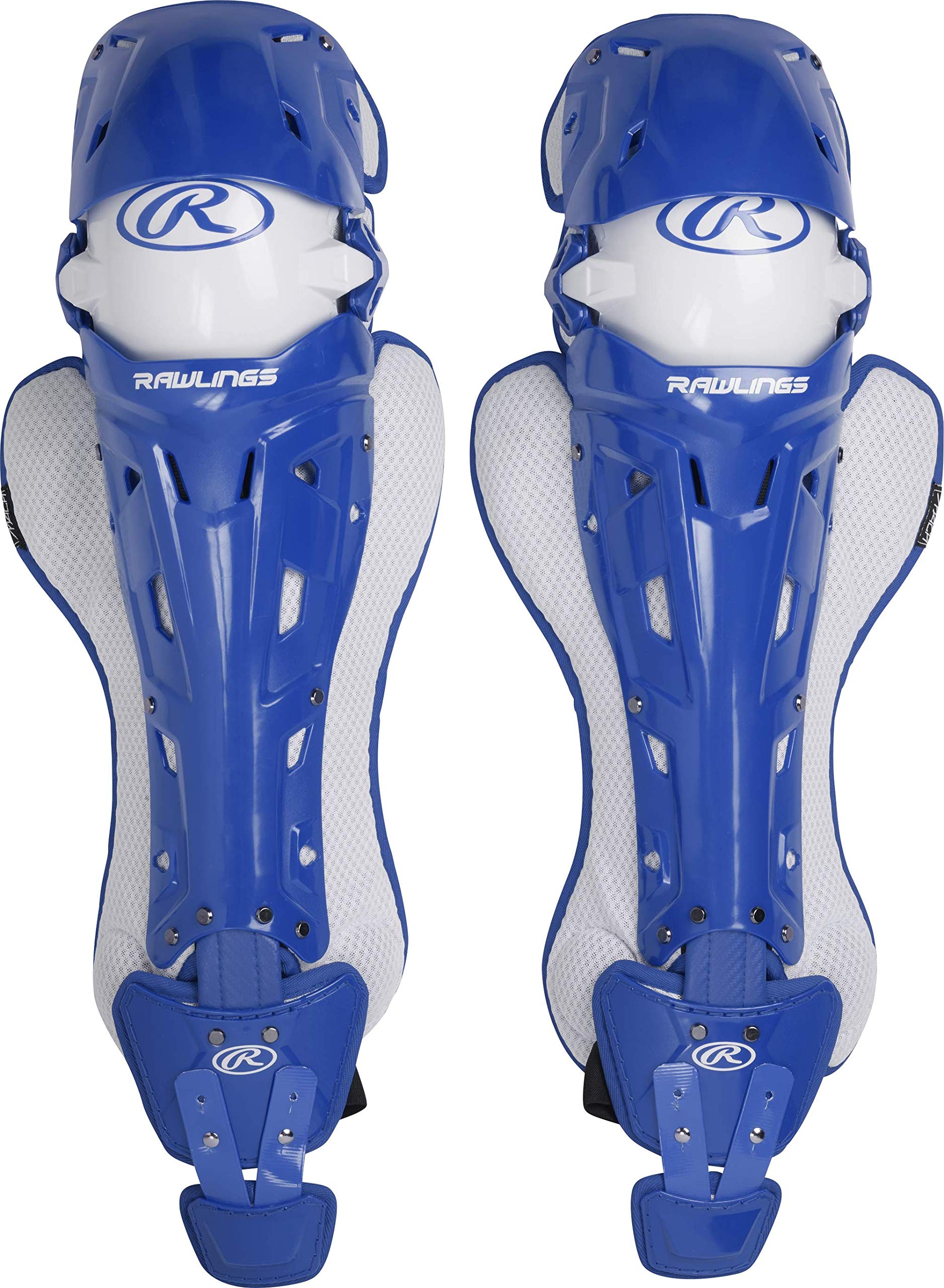 Rawlings MACH Catcher's Leg Guards - NOCSAE Certified Baseball Gear for Adults & Youth | Adjustable Shin Guards for Baseball, Softball & Training | Multiple Color Options