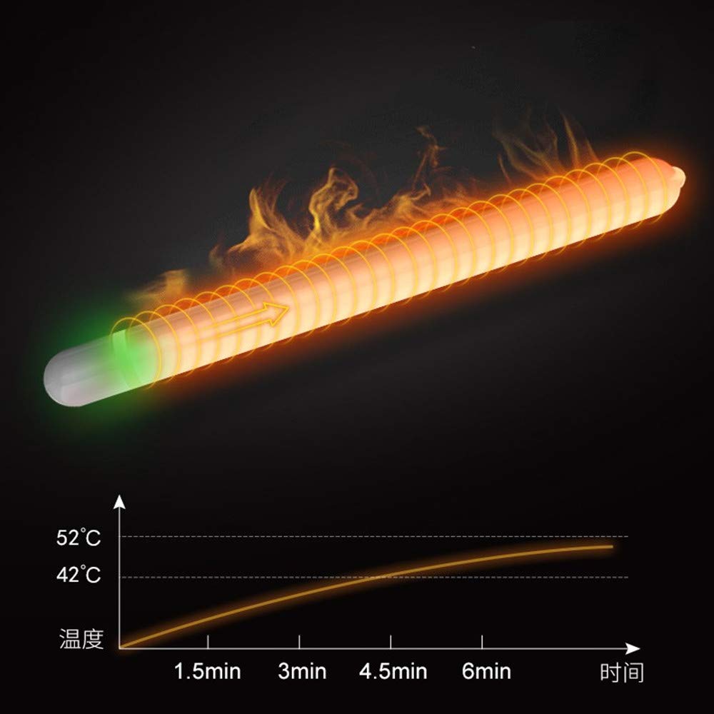 NUHUi UV LED Heating Rod - Portable Hand Warmer for Winter, Auto Temperature Control 42-52°C, 8.3 Inch Large Size with Built-in Lamp | Perfect for Outdoor Activities, Camping, and Cold Weather Use