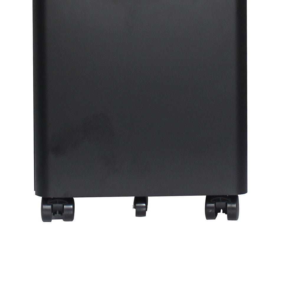 MARLO 3 Drawer Slim Mobile Pedestal Cabinet - Black | Compact Rolling File Storage for Office & Home | Perfect for Small Spaces & Organization