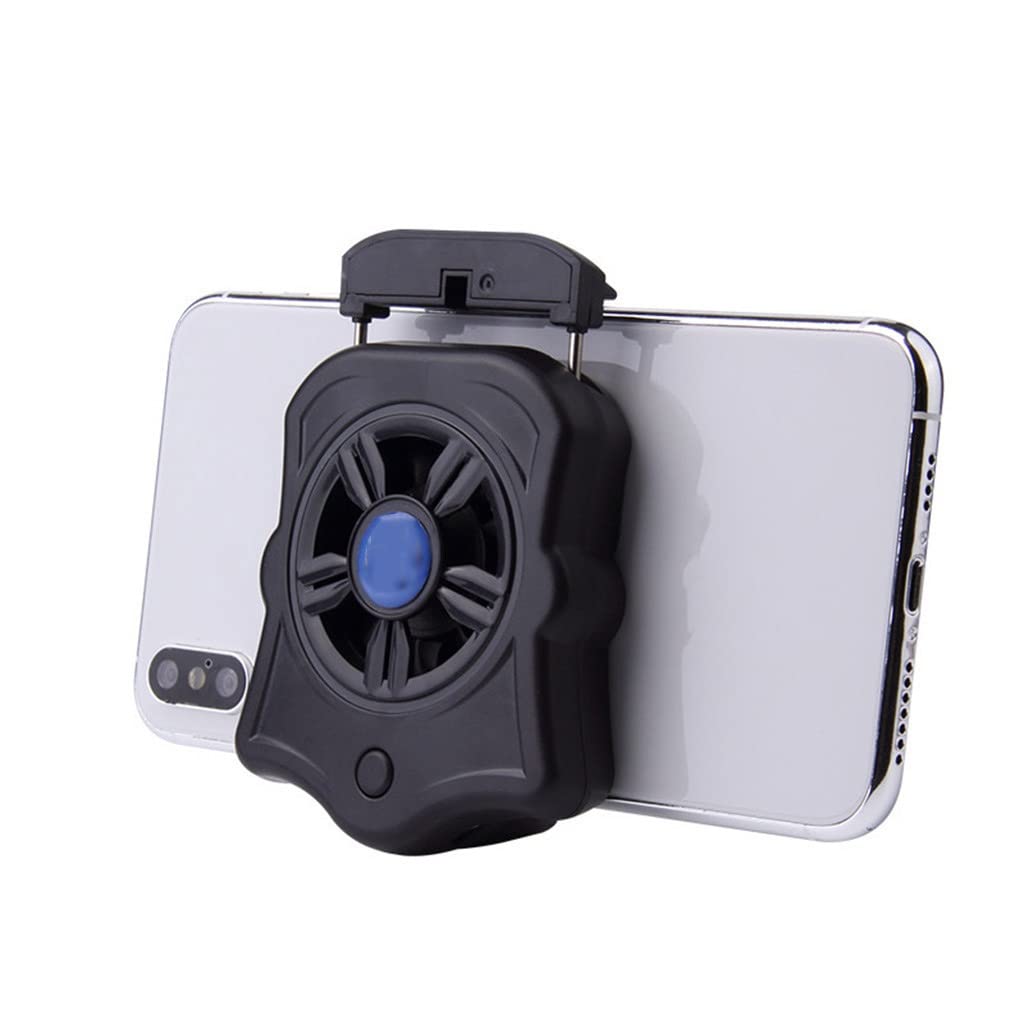 Universal Portable Phone Radiator Cooler - Gaming Cooling Fan for Mobile Phones | Compact Design for iPhone & Android | Perfect for Gaming, Streaming & Overheating Protection (Color: Blue, Size: One Size)