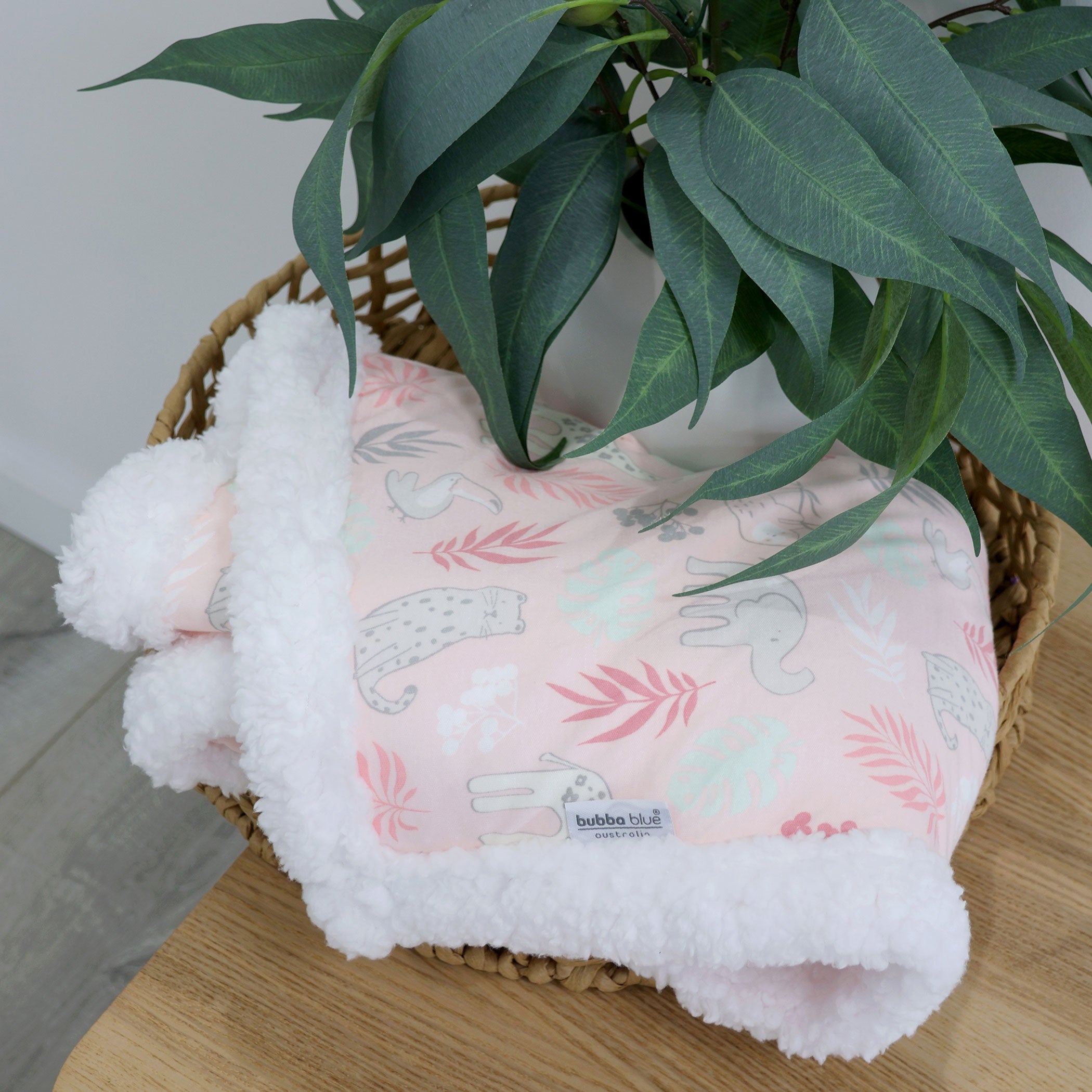 Jungle Bamboo Reversible Cuddle Blanket - Soft Plush Throw for Adults & Kids (Buy 1 Get 1 Free) - Perfect for Cozy Nights, Movie Time & Home Decor - Berry Color